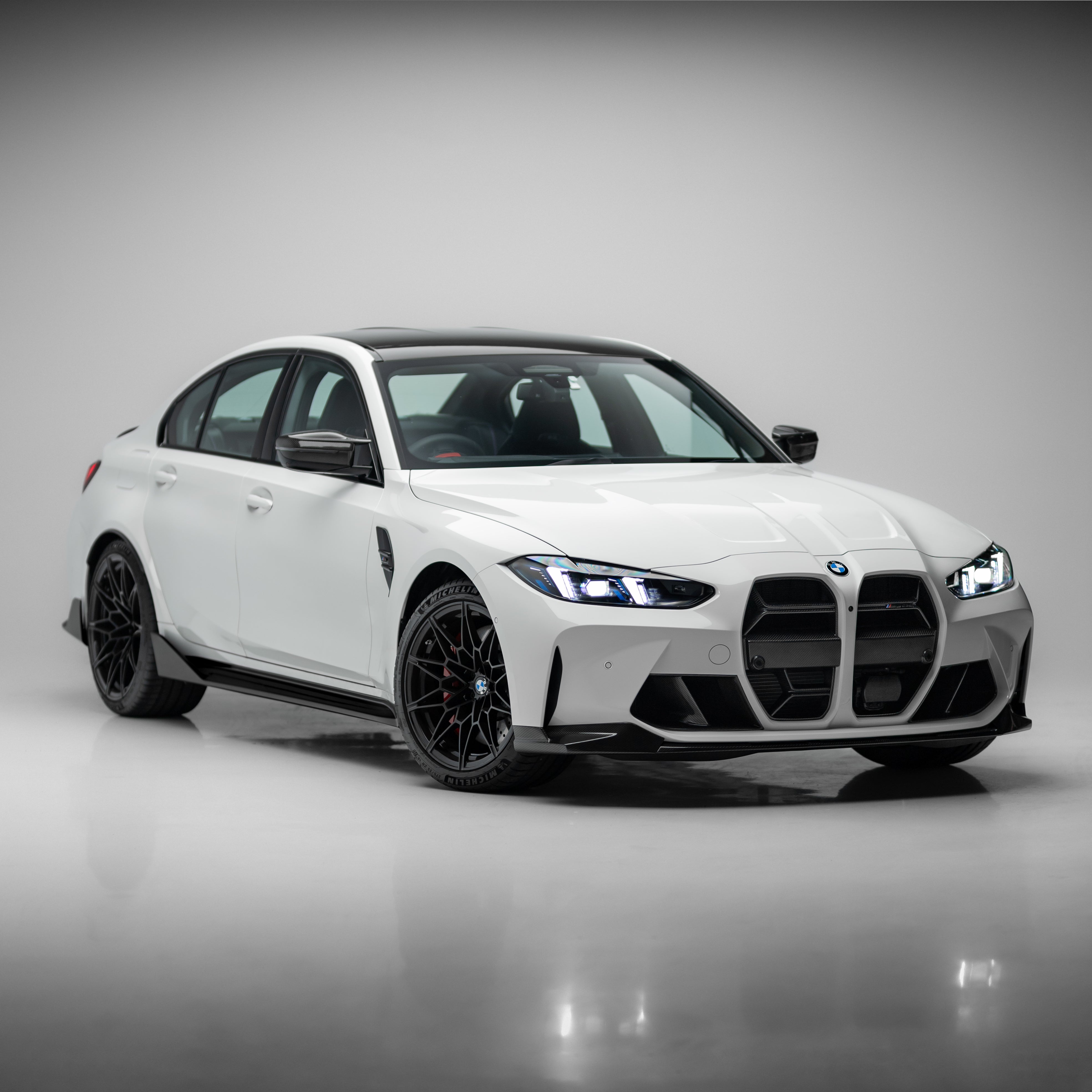 M Performance Style Pre Pregged Dry Carbon Side Skirts for BMW M3 G80 G81 2020+