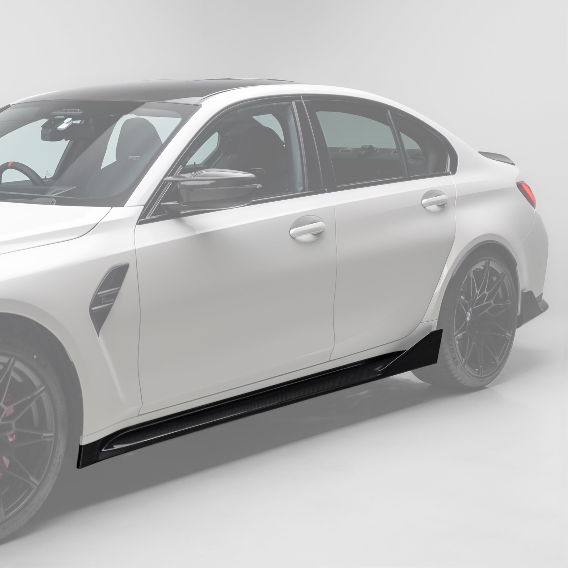 M Performance Style Pre Pregged Dry Carbon Side Skirts for BMW M3 G80 G81 2020+