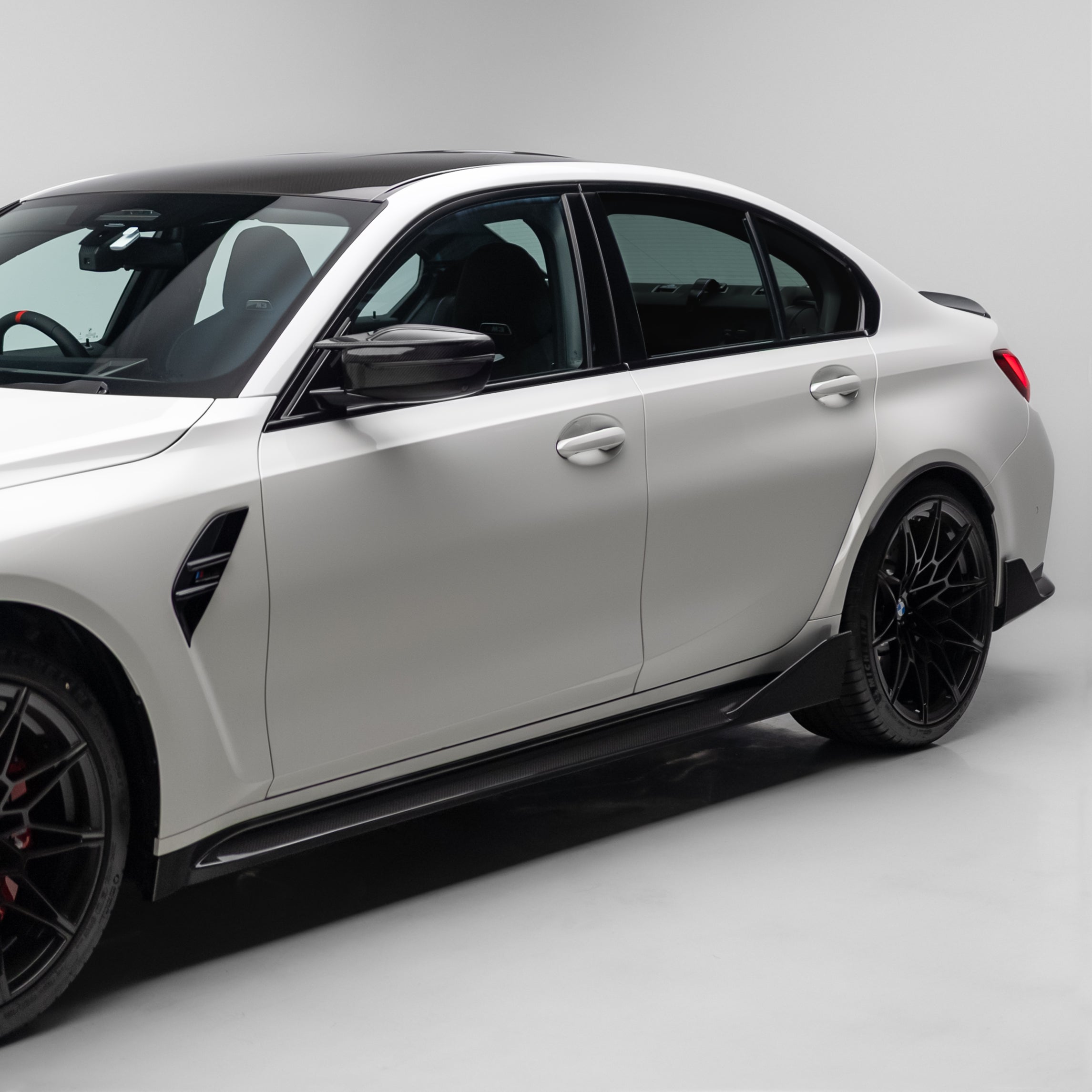 M Performance Style Pre Pregged Dry Carbon Side Skirts for BMW M3 G80 G81 2020+