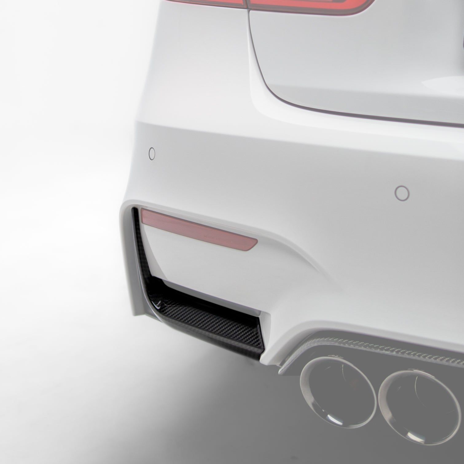 MP Style Rear Bumper Splitters Pre Pregged Dry Carbon for BMW M3 F80 / M4 F82/F83 2014-2020