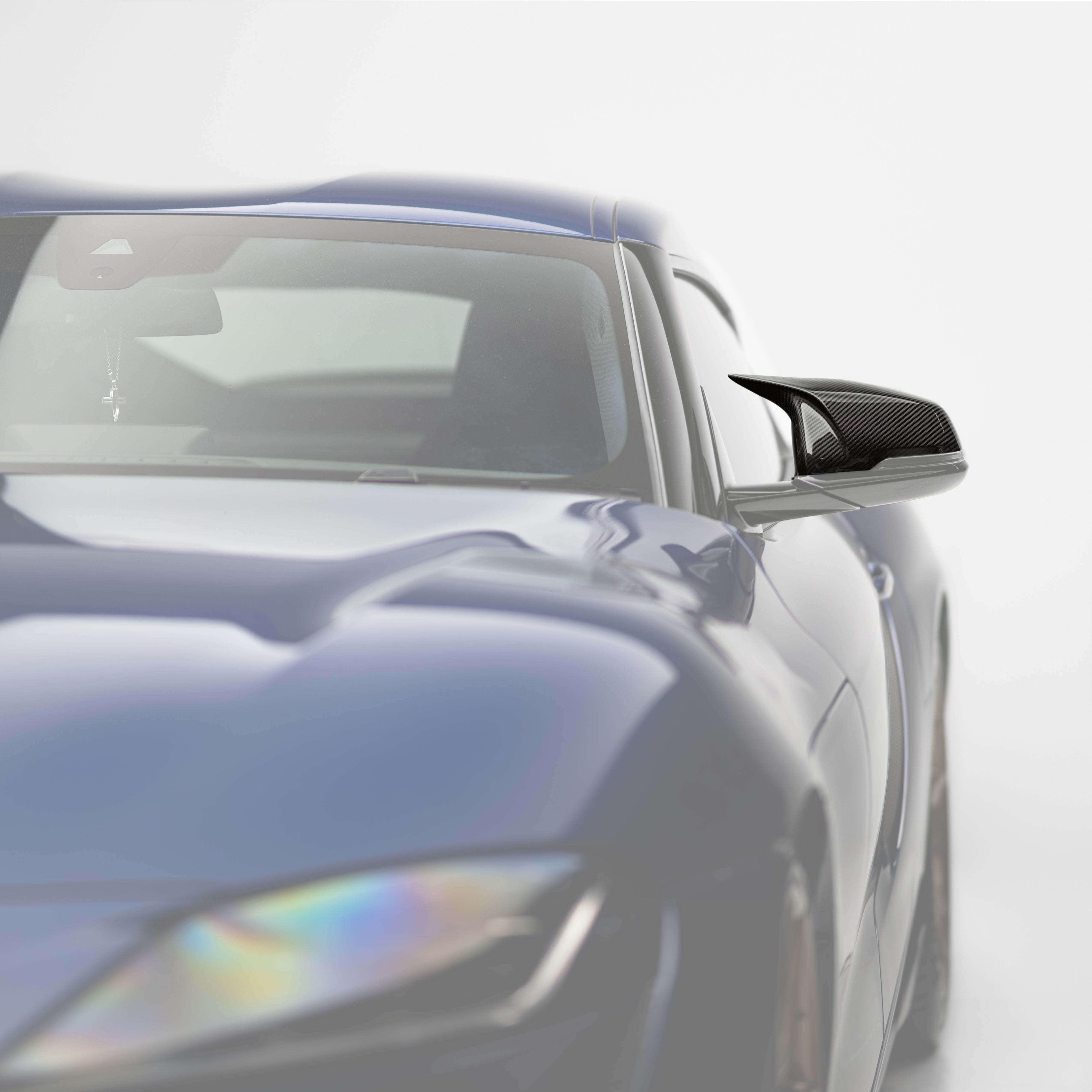 M Performance Style Pre Pregged Dry Carbon Fiber Mirror Caps for BMW 1/2 Series X1/X2/Z4 F39 F40 F44 F48 G29 & Toyota Supra A90