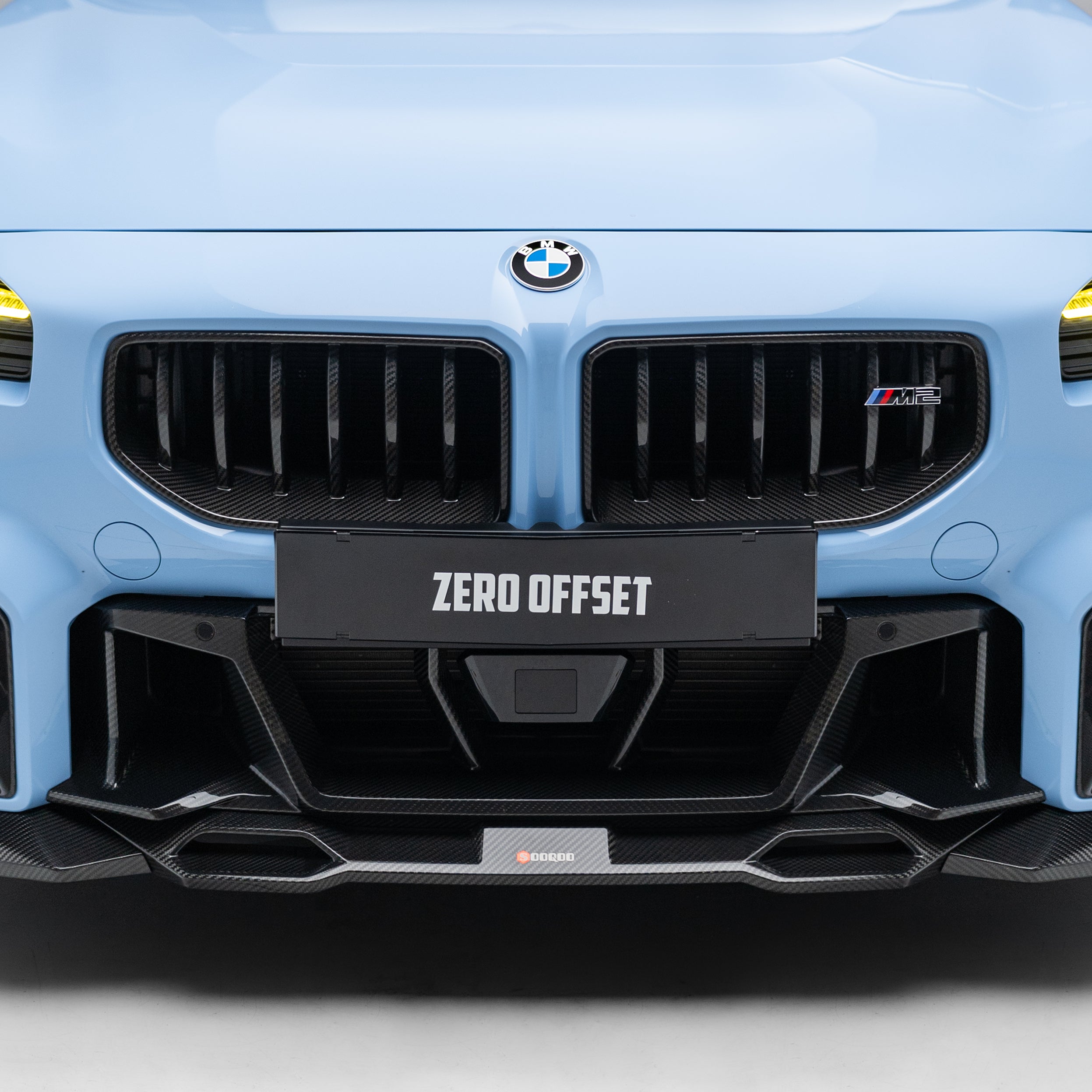 Sooqoo Pre Pregged Dry Carbon Fiber Center Bumper Trim for BMW M2 G87 2023+