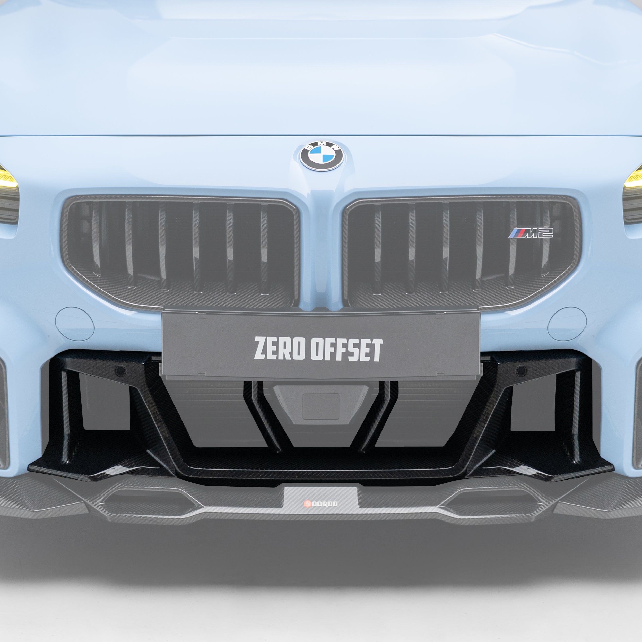 Sooqoo Pre Pregged Dry Carbon Fiber Center Bumper Trim for BMW M2 G87 2023+