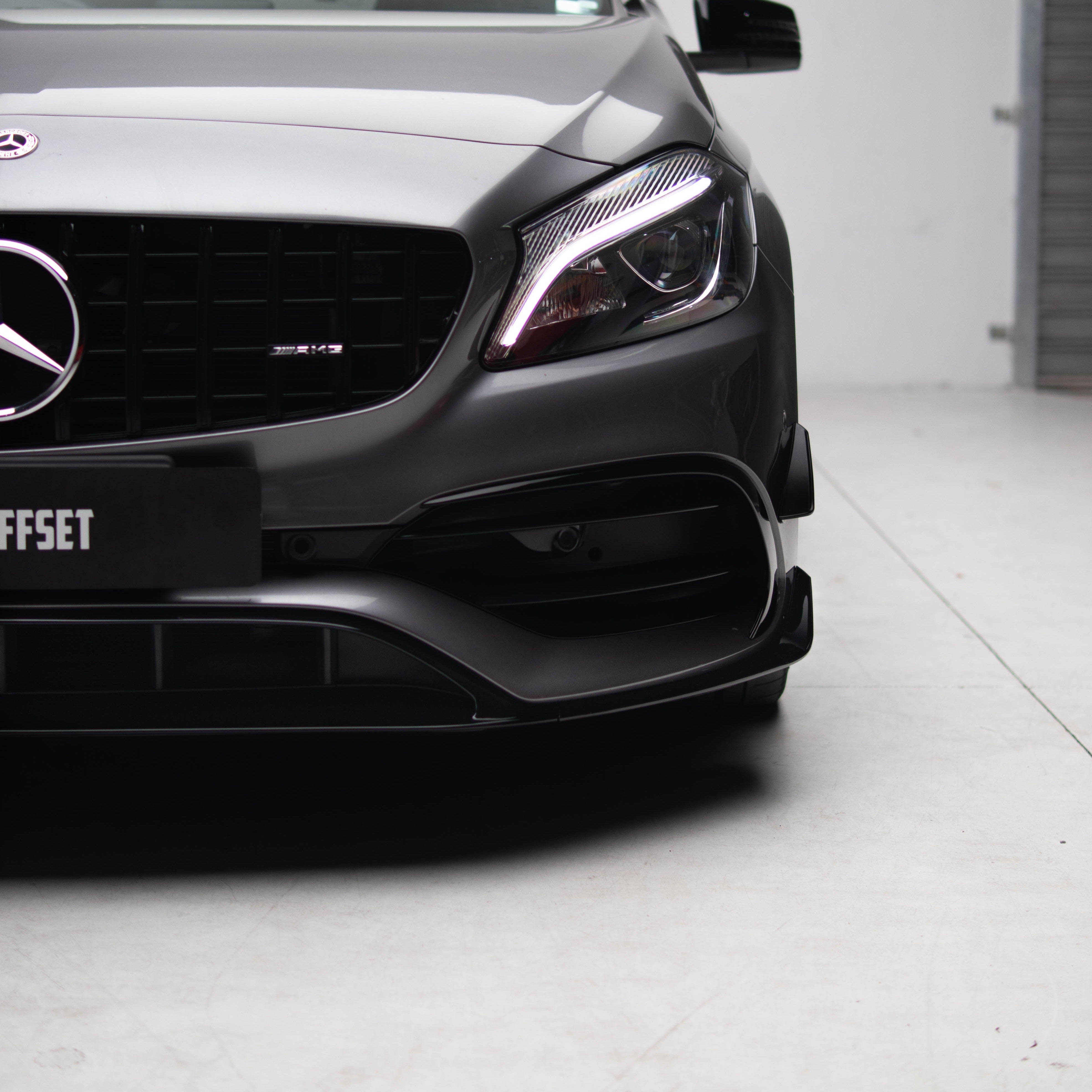 AMG Style Front Canards / Lip for Mercedes-Benz A Class W176 2016-2018