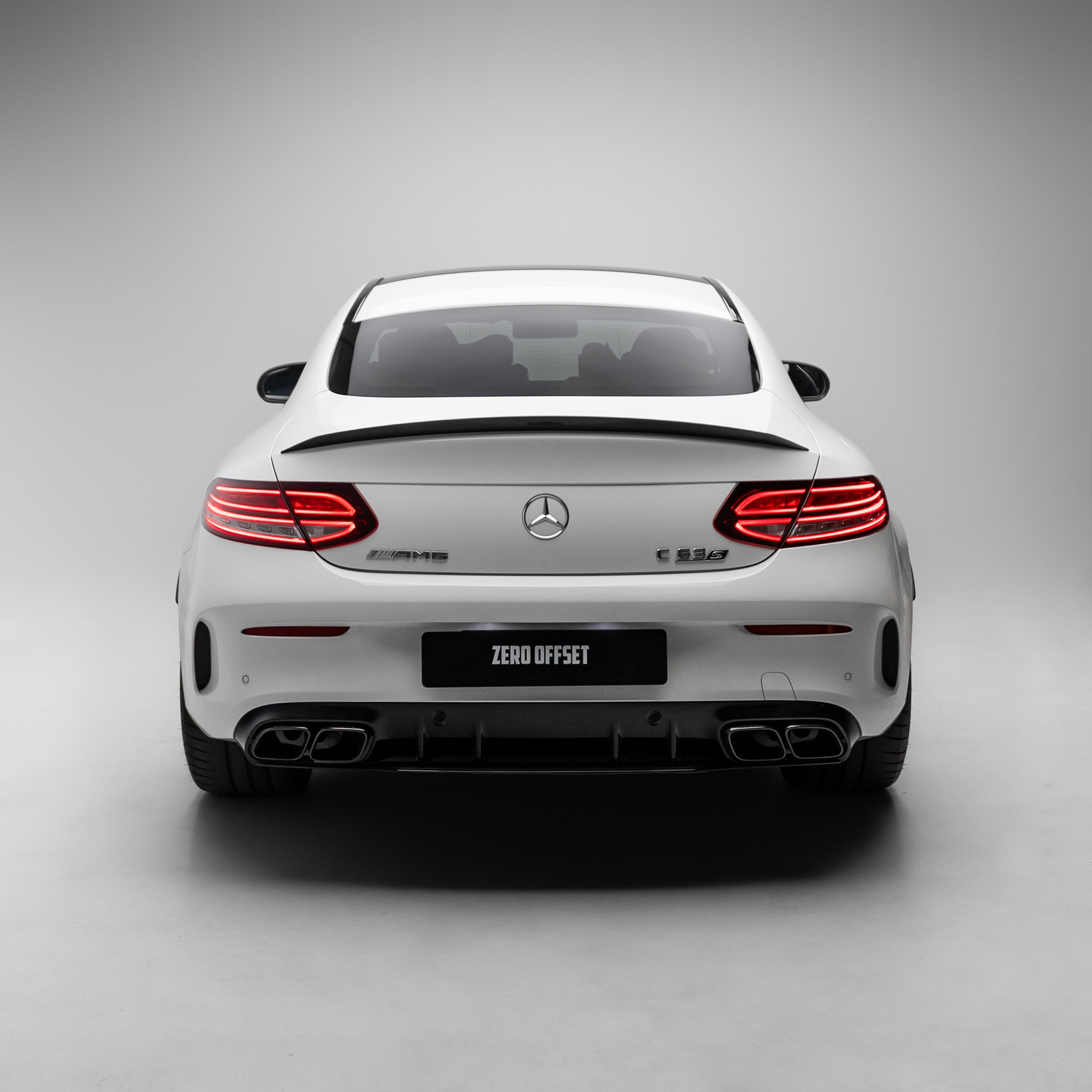 OEM Style Pre Pregged Dry Carbon Fiber Spoiler for Mercedes-Benz C Class C205 Coupe