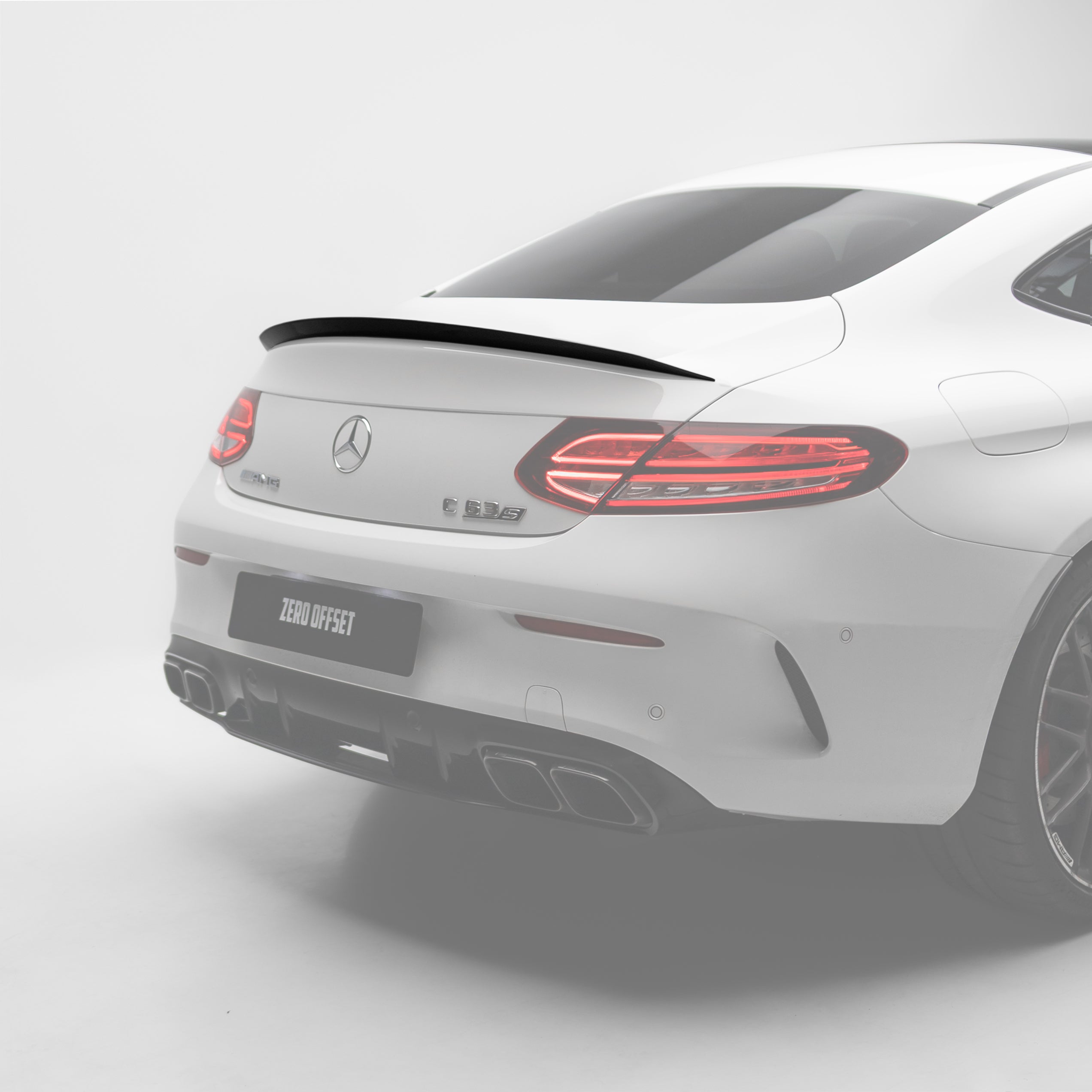 OEM Style Pre Pregged Dry Carbon Fiber Spoiler for Mercedes-Benz C Class C205 Coupe