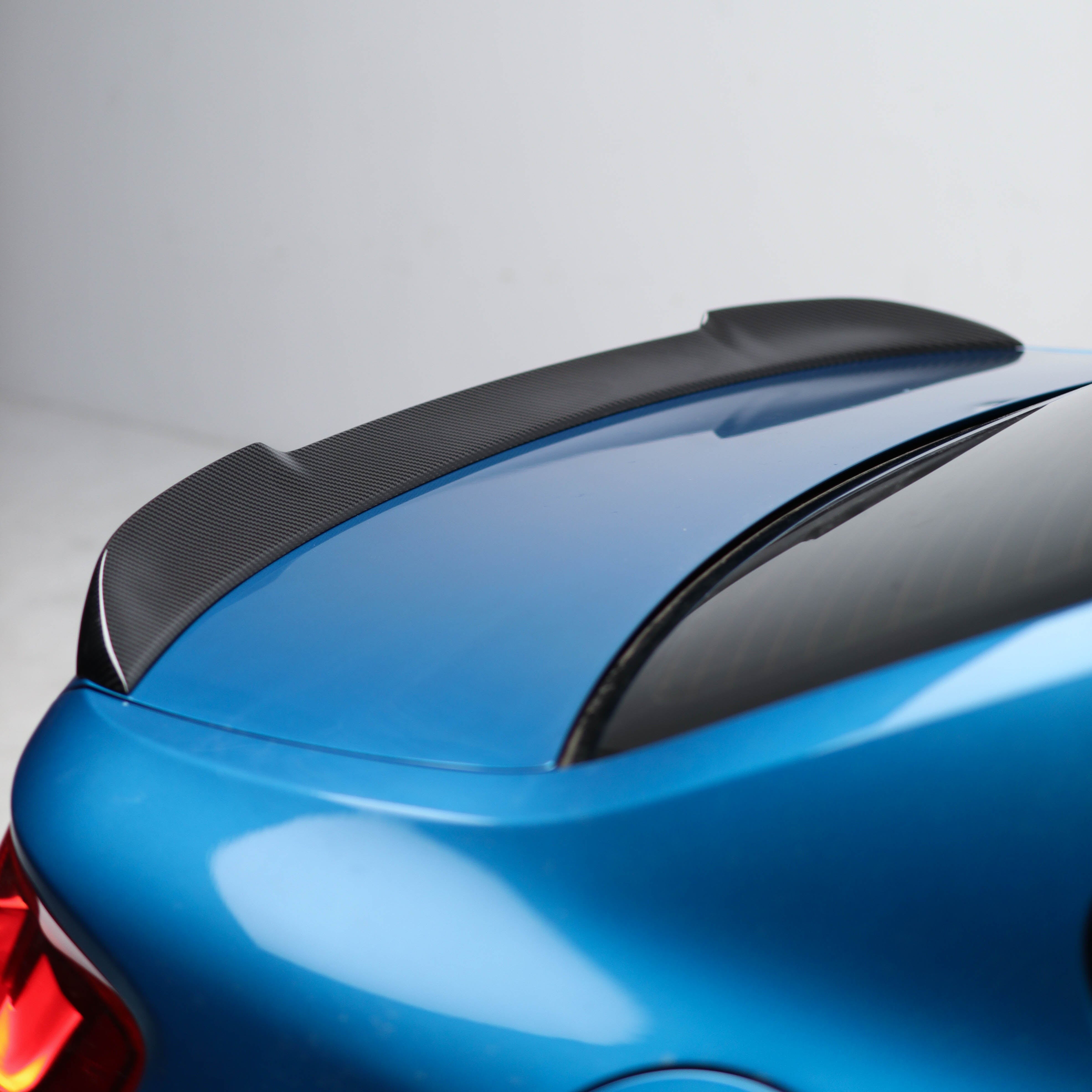 CS Style Pre Pregged Dry Carbon Fiber Trunk Lid Spoiler for BMW 2 Series M2 F22 F87 2014-2021