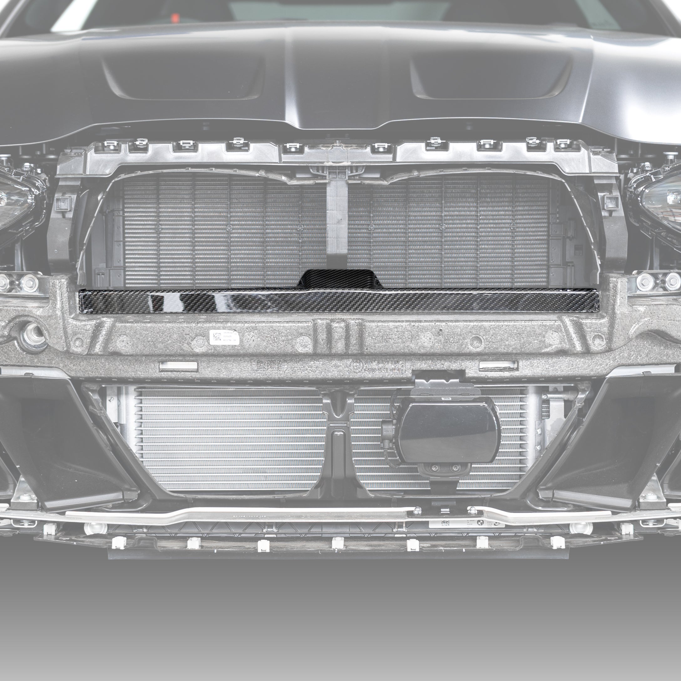 OEM Style Pre Pregged Dry Carbon Crash Bar Foam Cover for BMW M3 G80 G81 / M4 G82 G83 with ACC 2020+