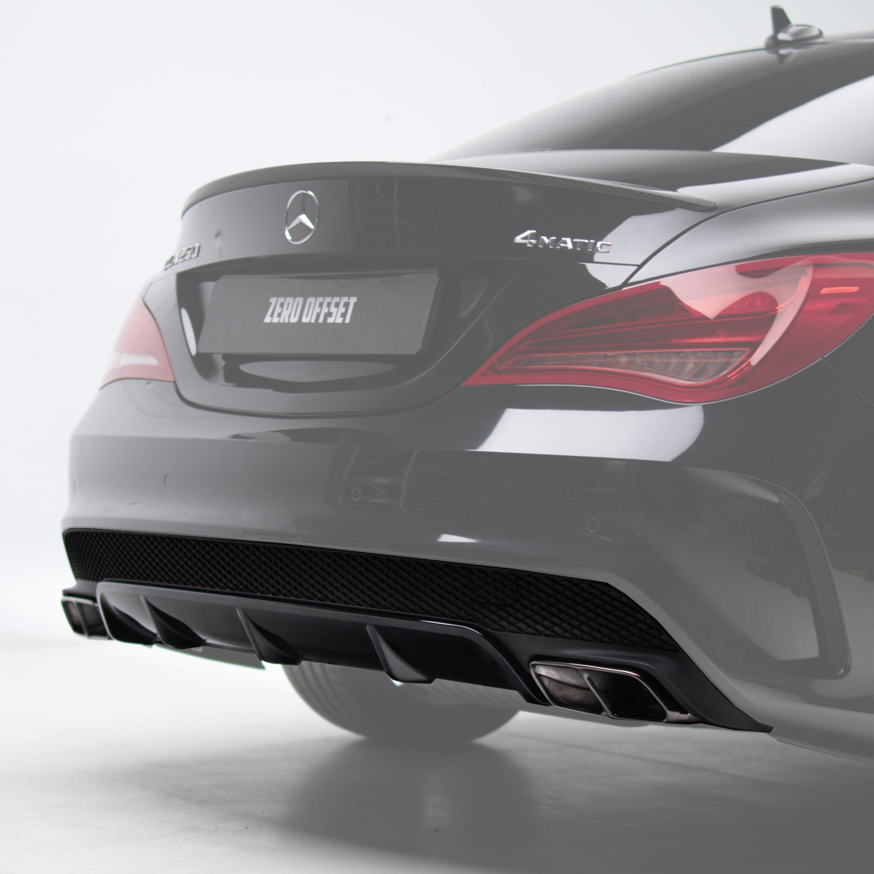 AMG Style Rear Diffuser & Exhaust Tips for Mercedes-Benz CLA Class C117 Coupe / X117 Wagon 2014-2016