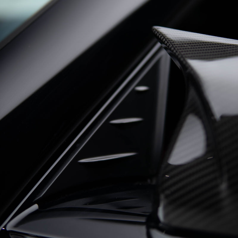 ZO Style Anti-Buffeting Wind Deflectors (Matte Black) for 19+ Toyota Supra A90