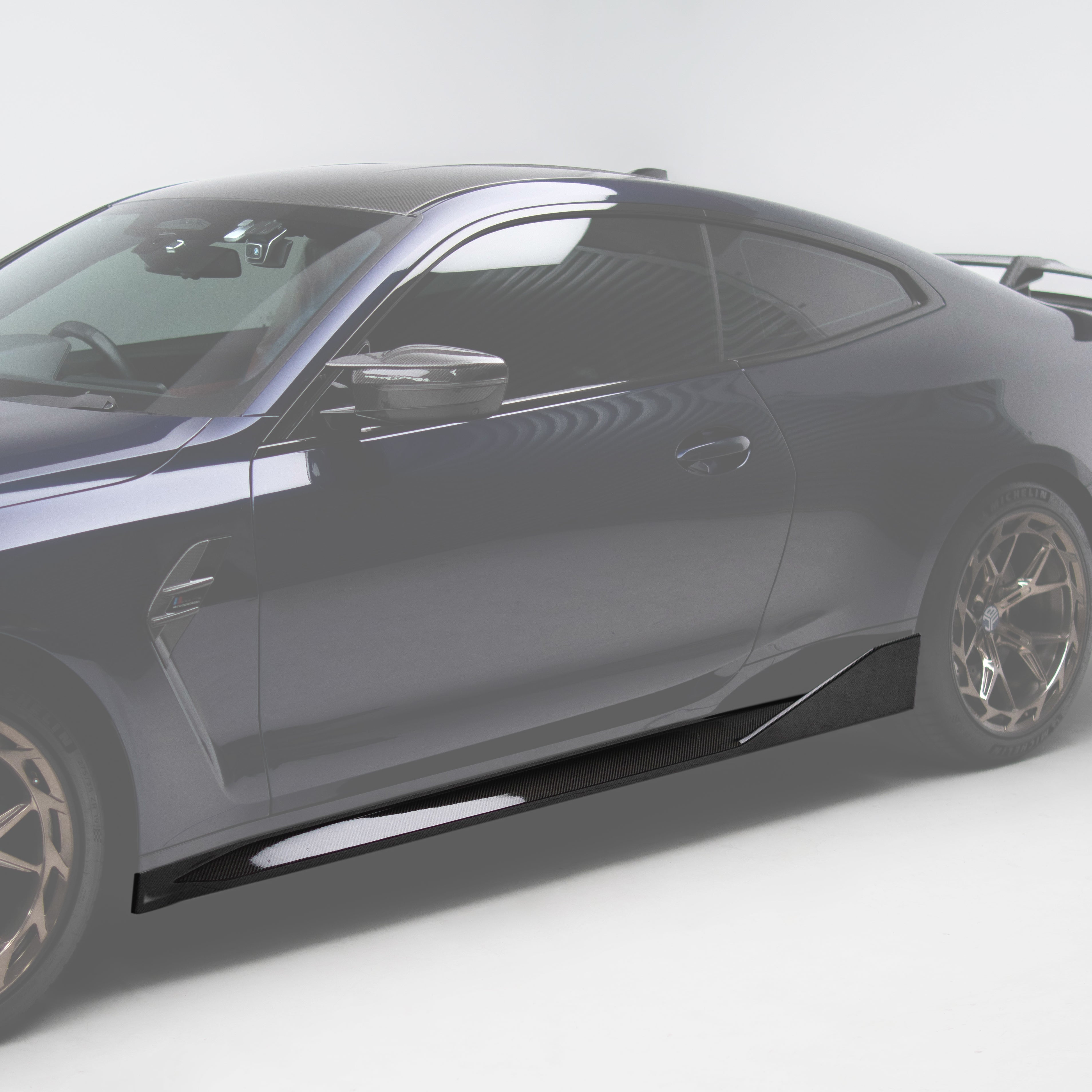 M Performance Style Pre Pregged Dry Carbon Side Skirts for BMW M4 G82 G83 2020+