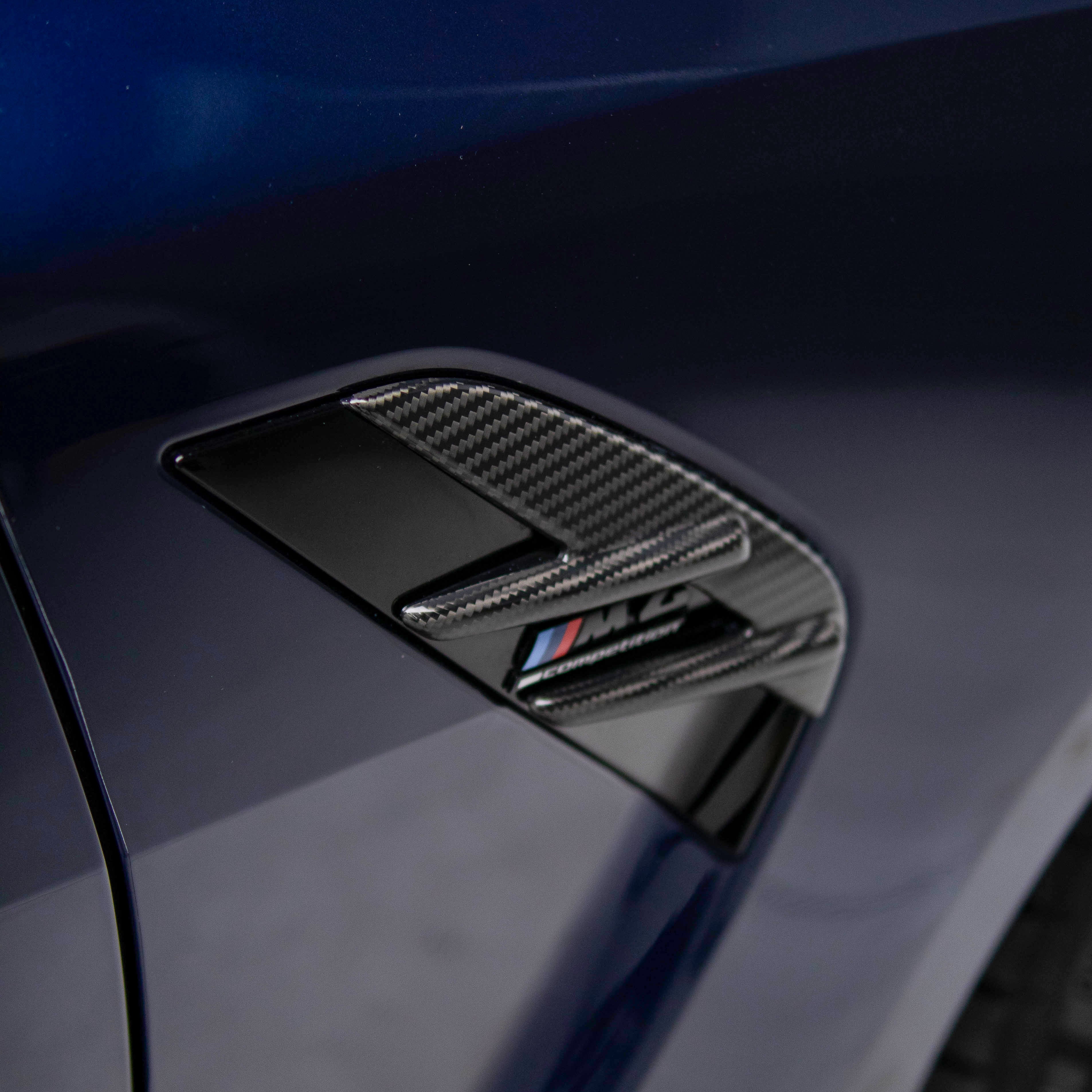 OEM Style Pre Pregged Dry Carbon Fender Vent Cover for BMW M4 G82 G83 2020+