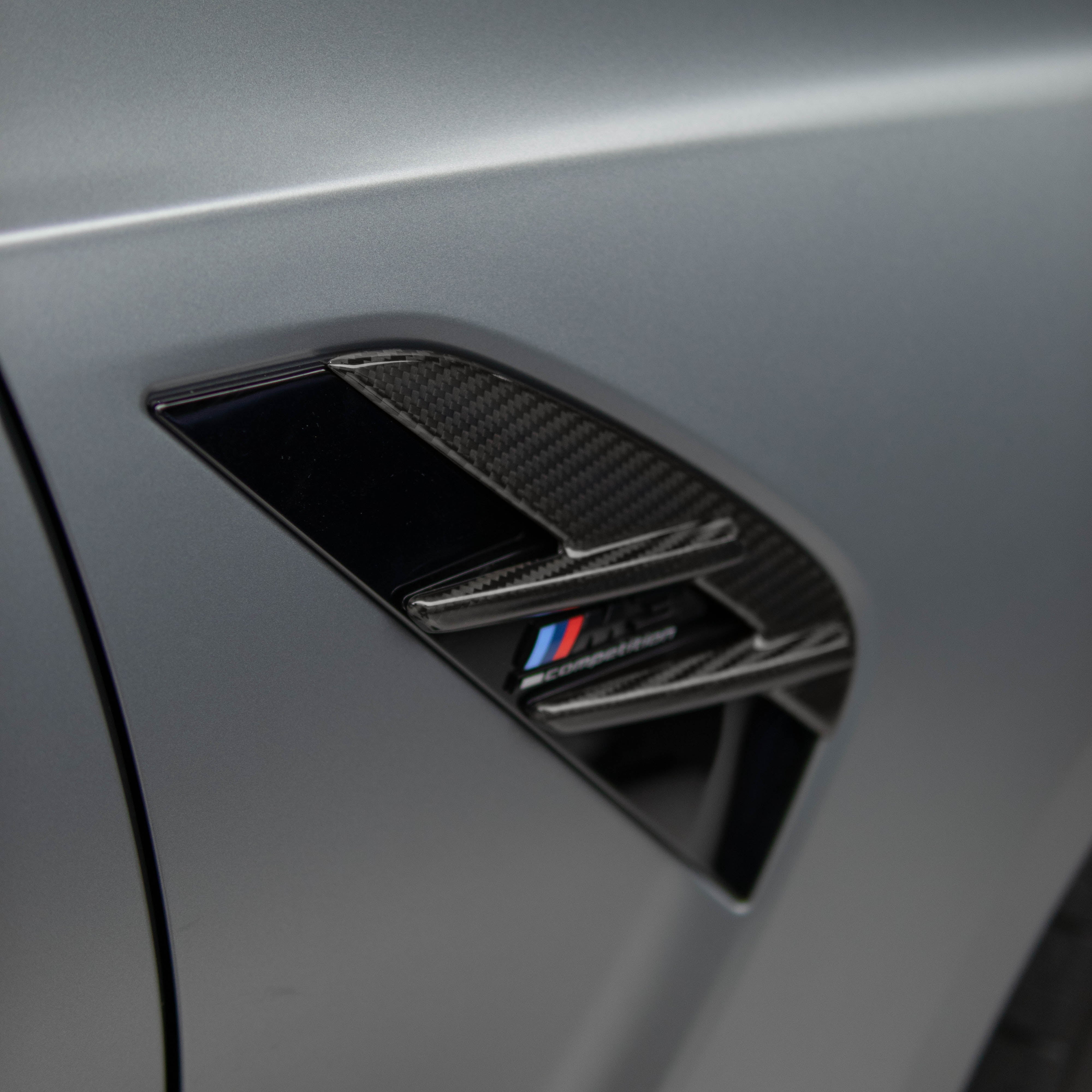 OEM Style Pre Pregged Dry Carbon Fender Vent Cover for BMW M3 G80 G81 2020+