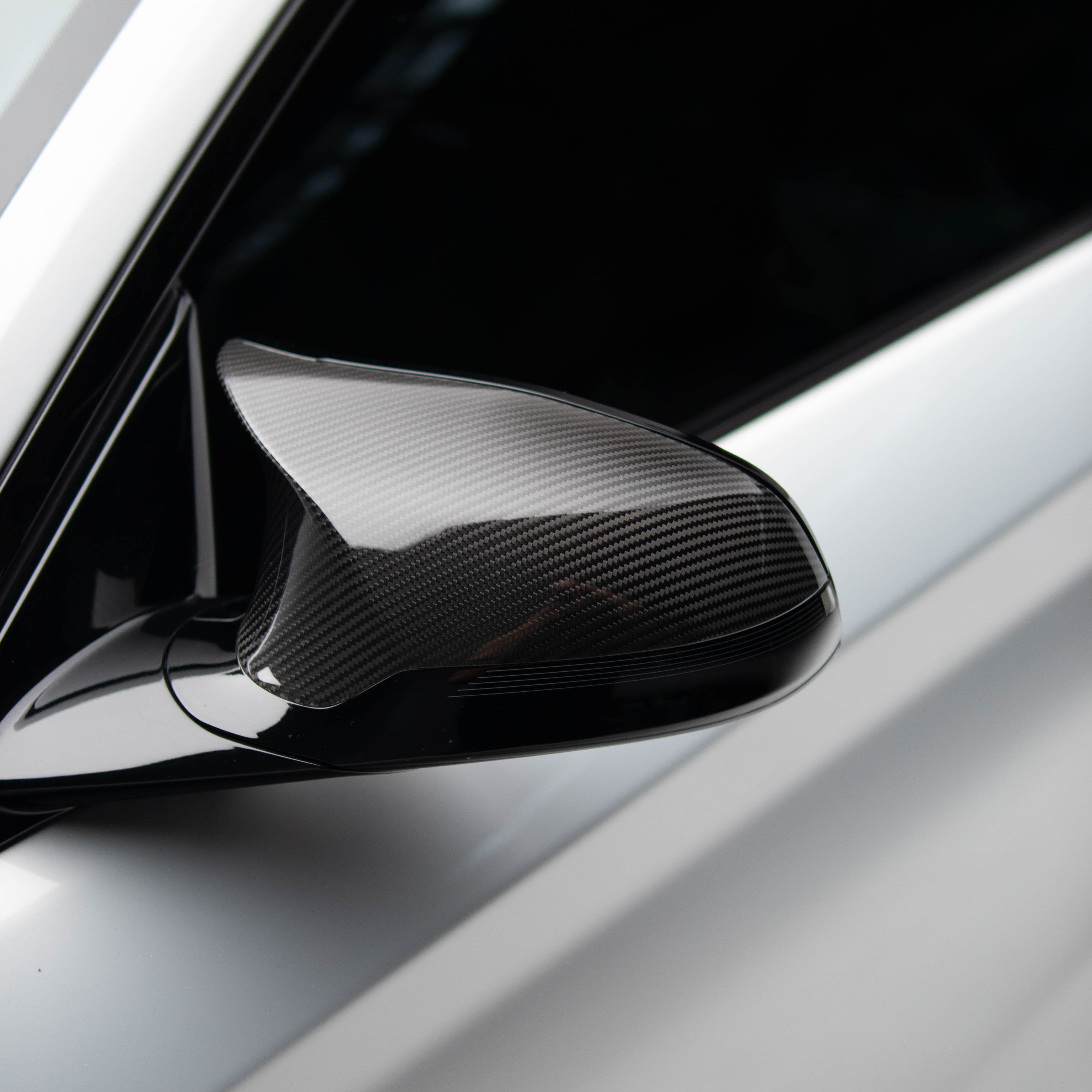 M-Performance Style Pre Pregged Dry Carbon Fiber Mirrors Caps for BMW M2 Comp F87 / M3 F80 / M4 F82 F83
