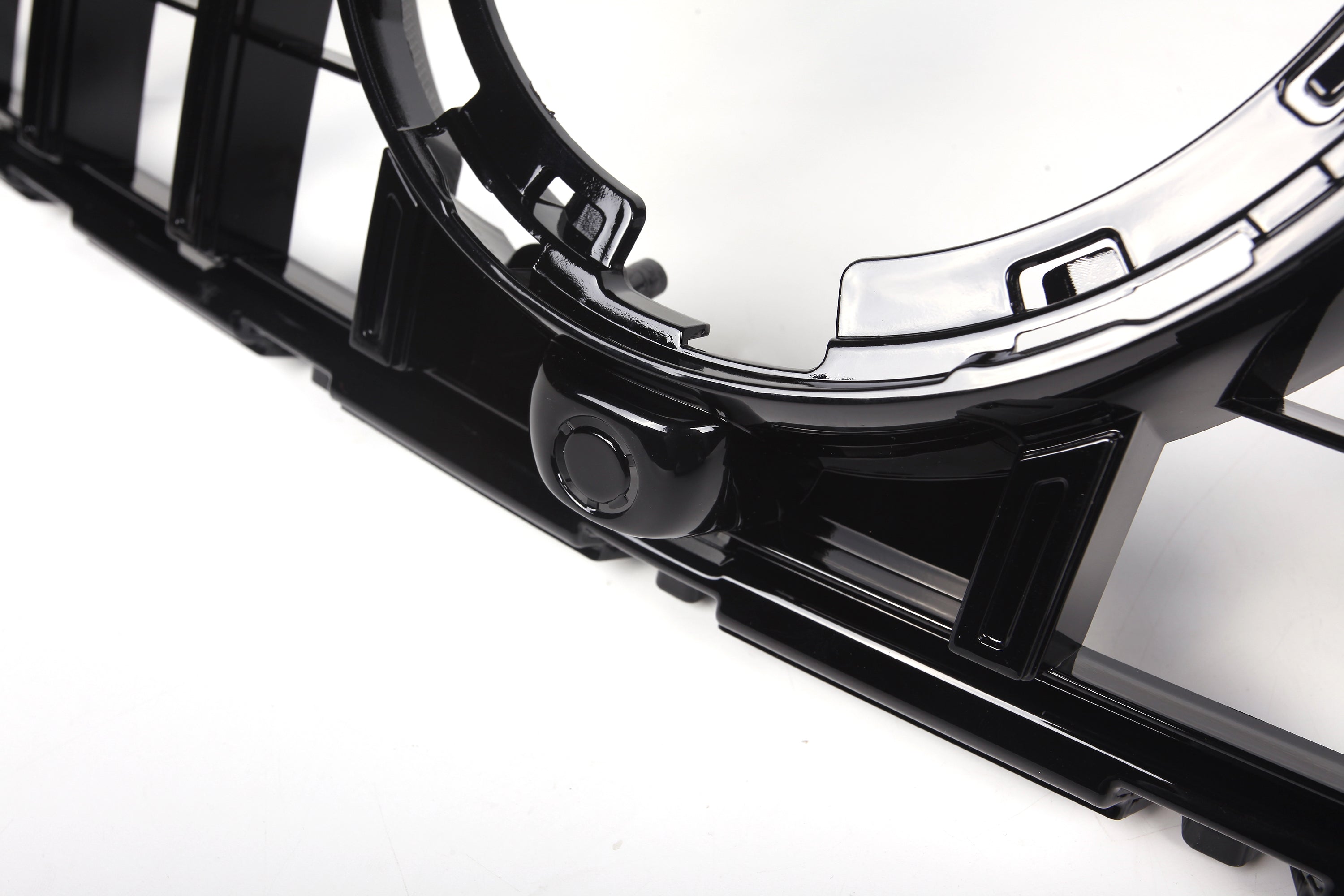 AMG Panamericana Style Grille for Mercedes-Benz GLC Class X253/C253 (With Camera) - Black 2019-2022