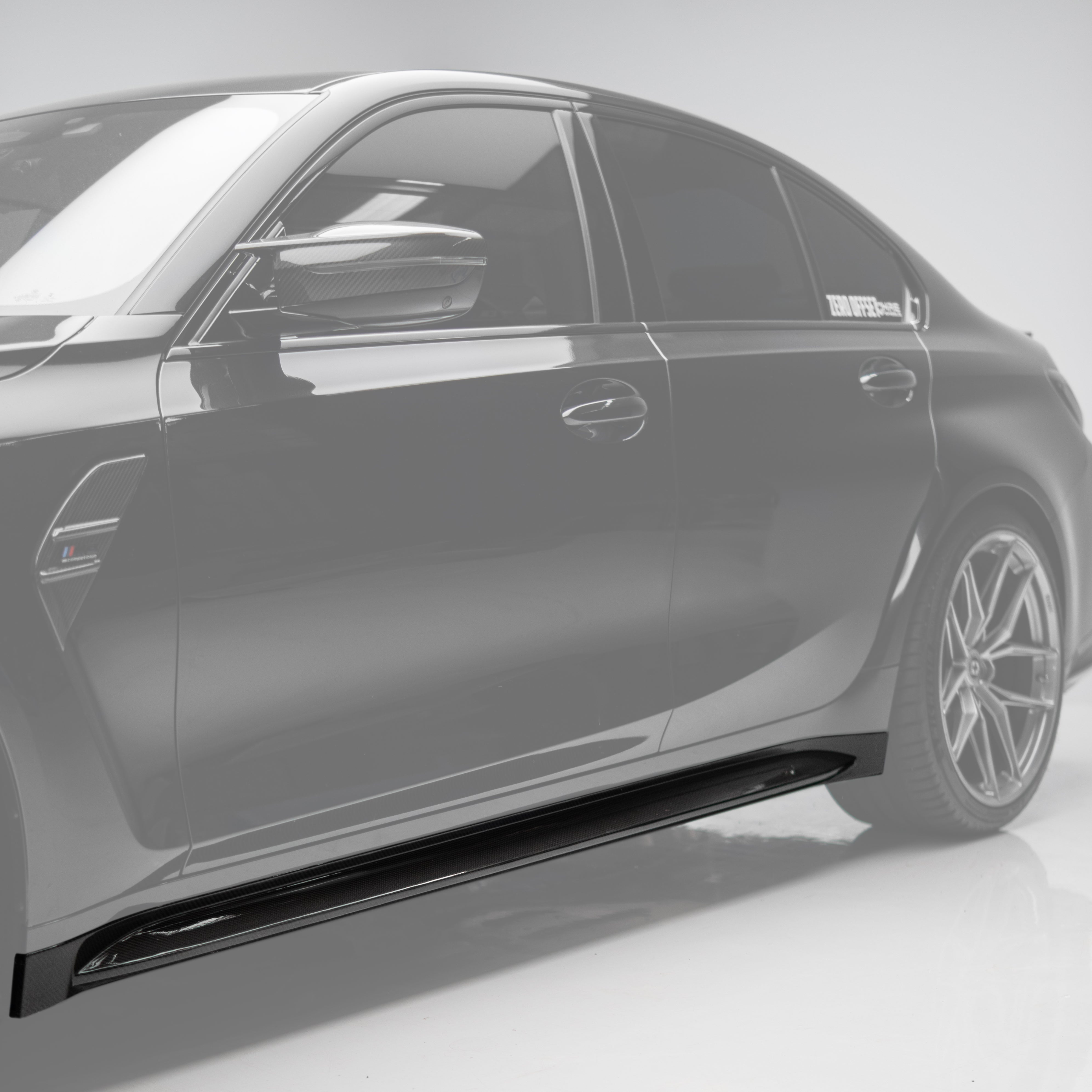 OEM Style Pre Pregged Dry Carbon Side Skirts for BMW M3 G80 G81 2020+