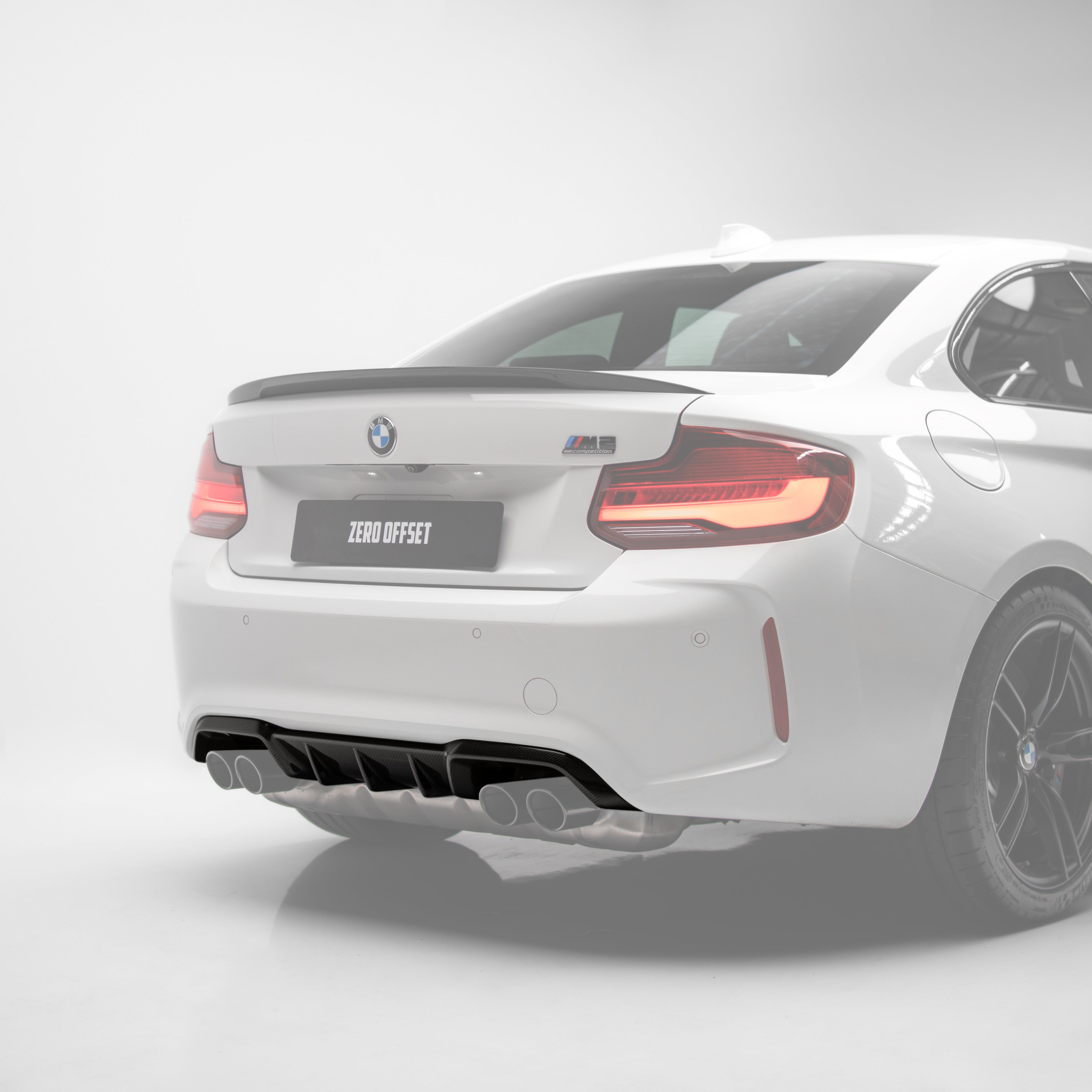 M Performance Style Carbon Fiber Rear Diffuser Pre-Pregged Dry Carbon Fiber for BMW M2 F87 2016-2021