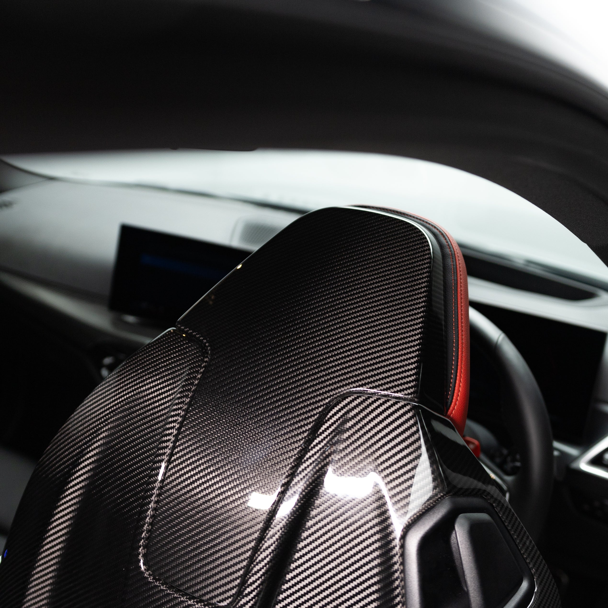 OEM Style Pre Pregged Dry Carbon Fiber Full Backrest Cover for BMW 2 Series G42 / M2 G87 / M4 G82 2022+