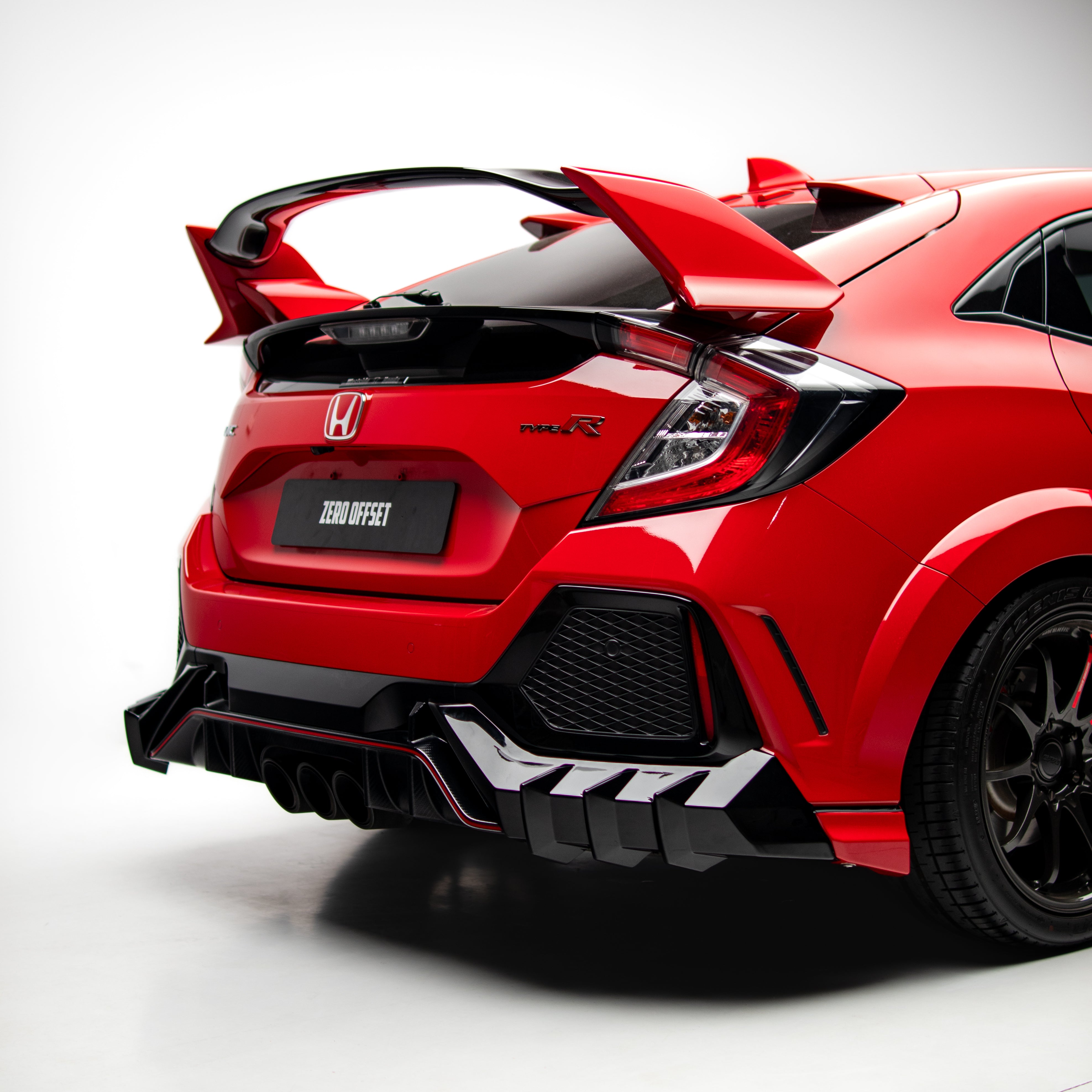 Mugen Style Rear Diffuser & Rear Spats for Honda Civic FK8 2017-2021