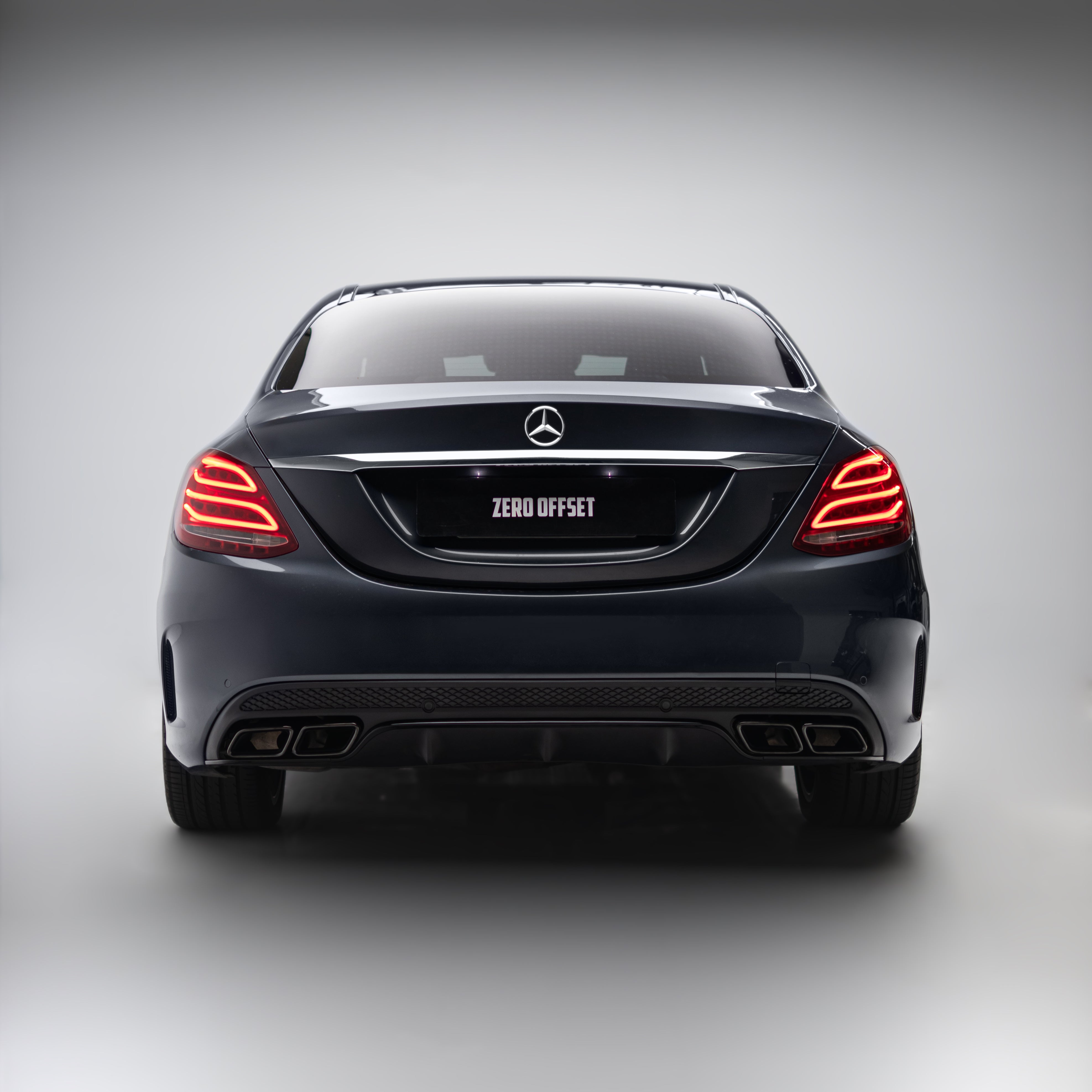 AMG Style Rear Diffuser & Exhaust Tips for Mercedes-Benz C Class W205 Sedan / S205 Wagon 2015-2018
