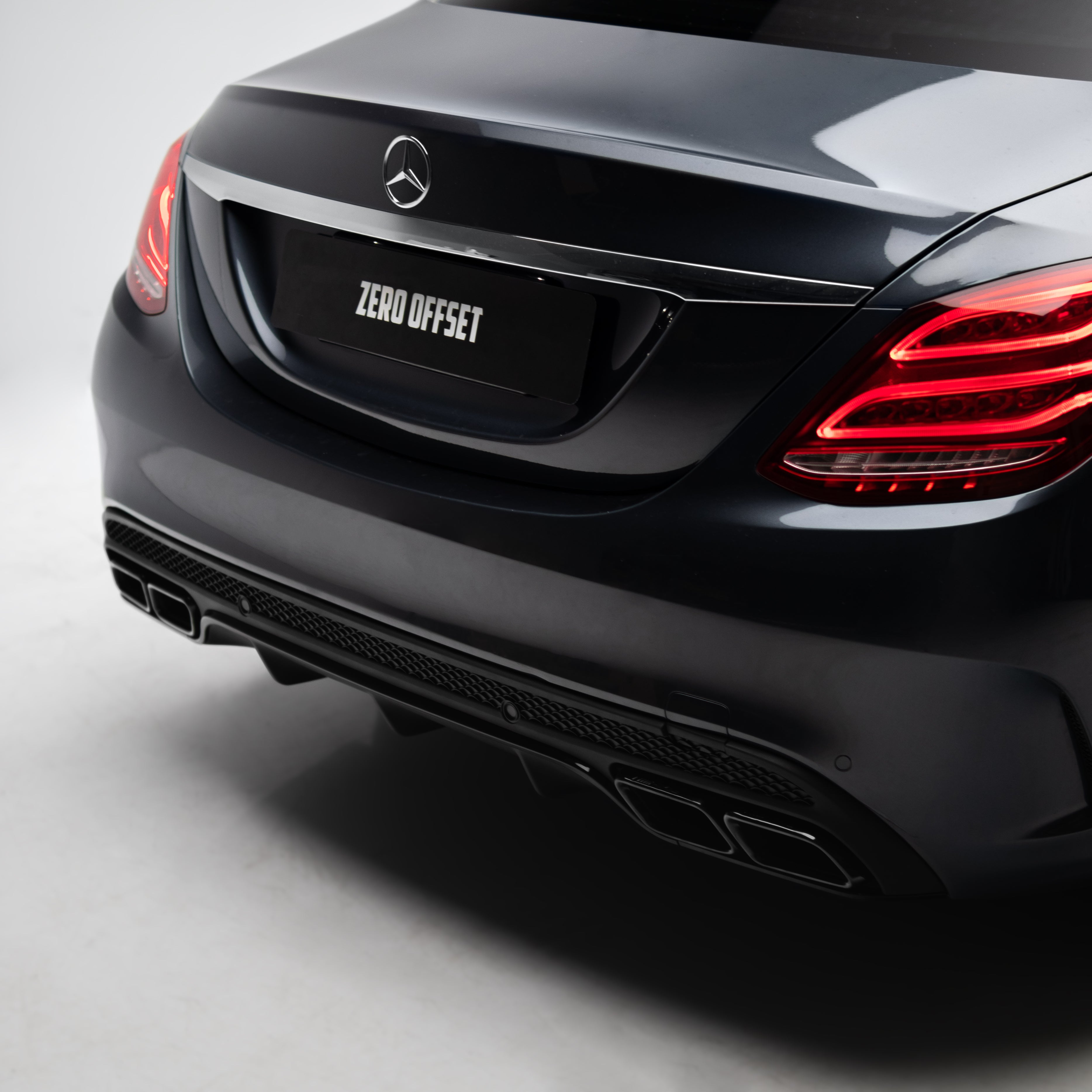 AMG Style Rear Diffuser & Exhaust Tips for Mercedes-Benz C Class W205 Sedan / S205 Wagon 2015-2018