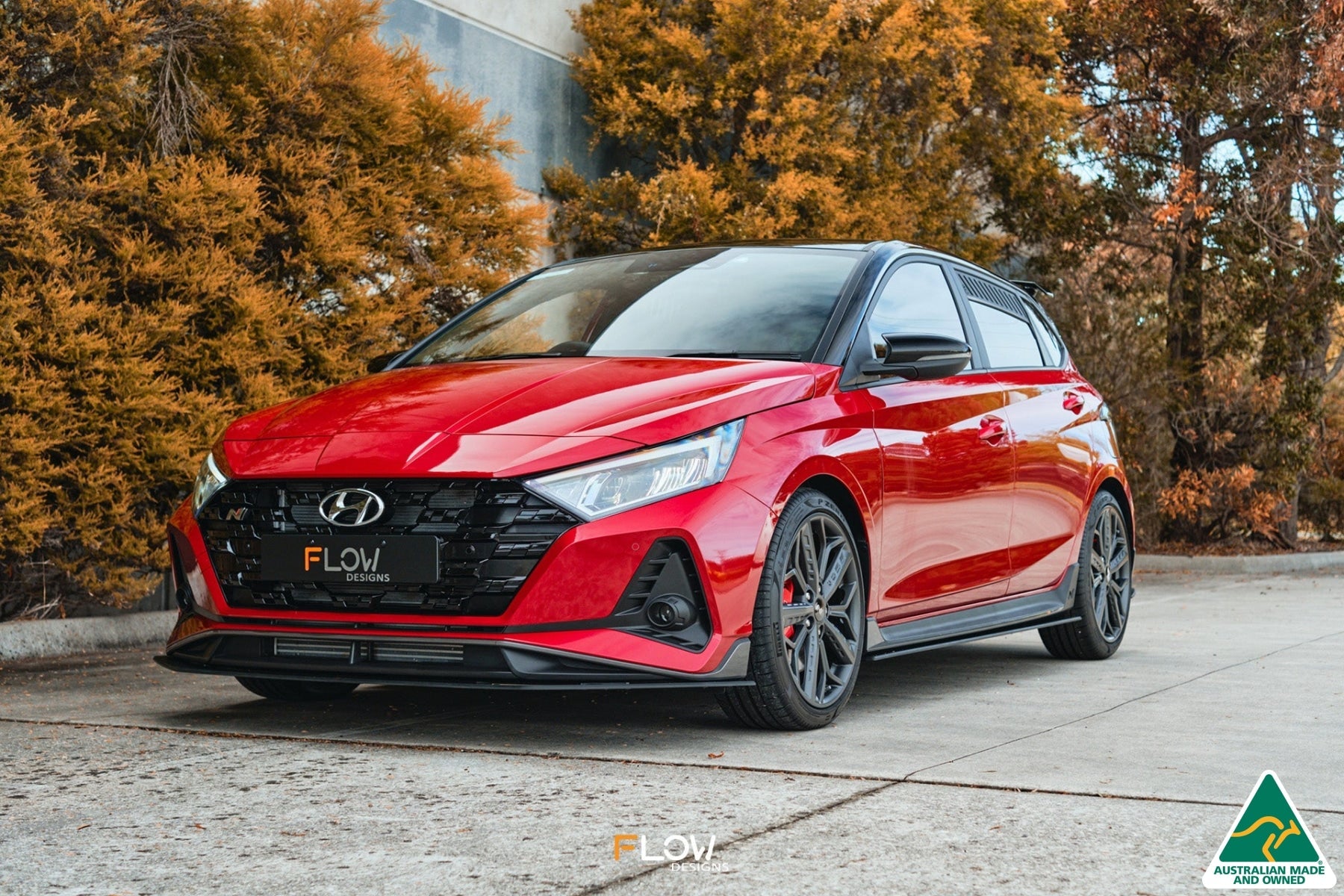 i20 N BC3 Front Lip Splitter & Mounting Brackets