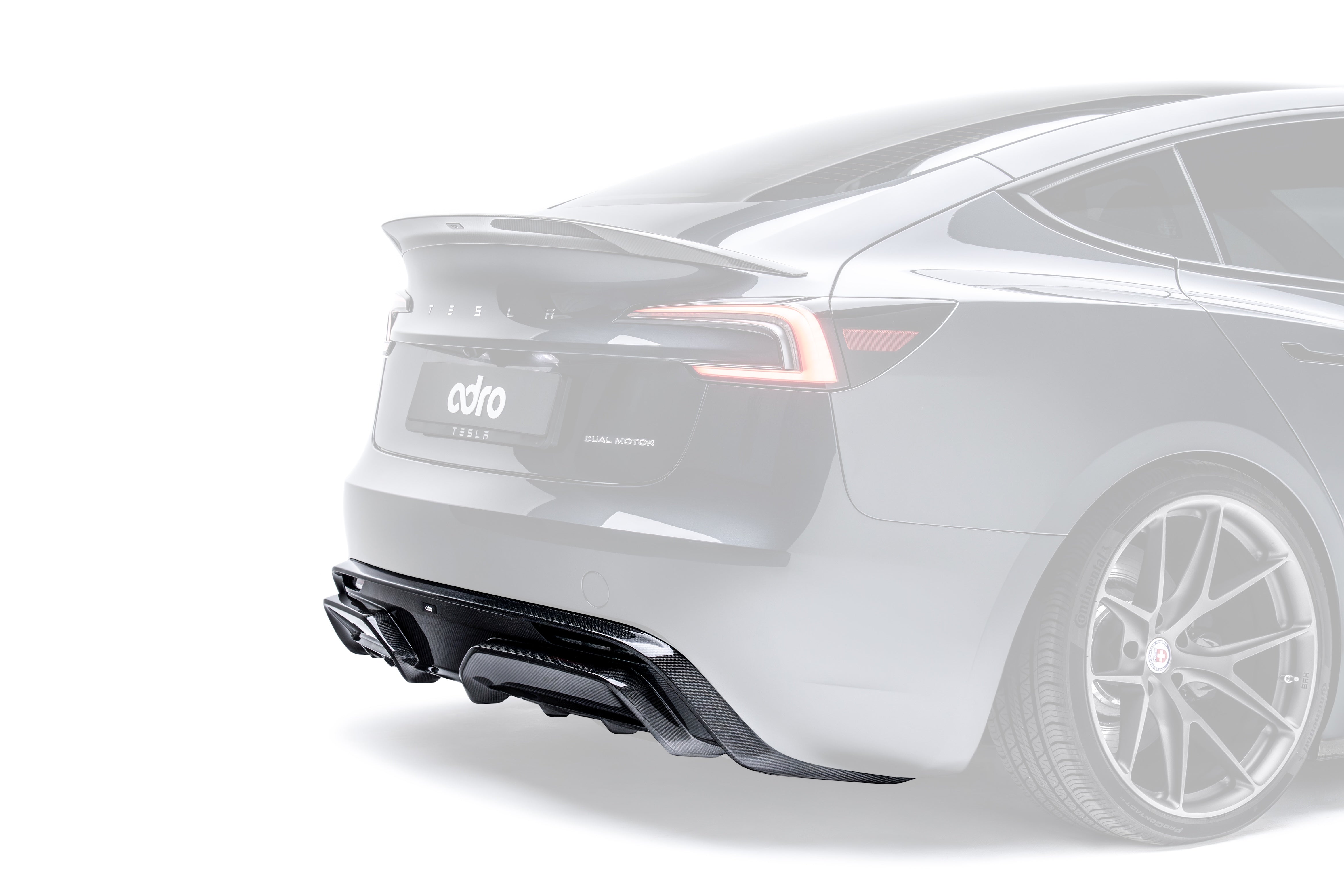 Carbon Fiber Rear Diffuser for Tesla Model 3 Highland RWD & Long Range 2024+