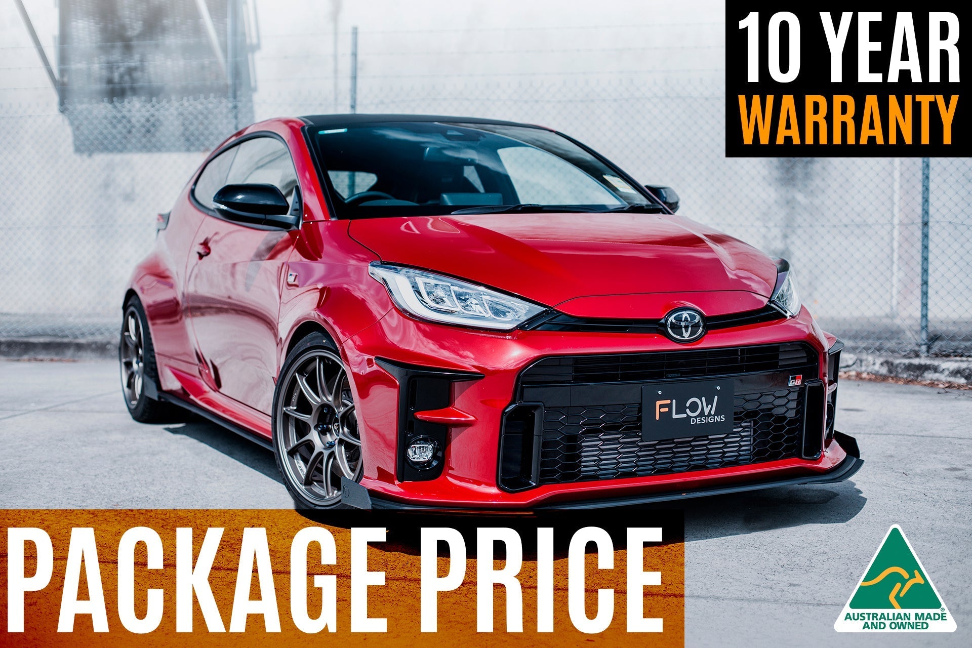 Yaris GR (Gen 1) Full Lip Splitter Kit With Rear Diffuser