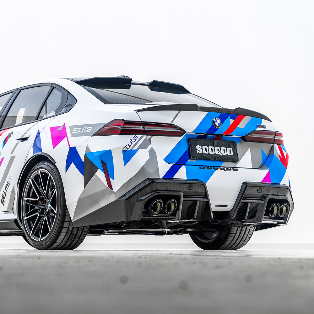 Sooqoo Pre Pregged Dry Carbon Fiber Type A Rear Diffuser for BMW M5 G90