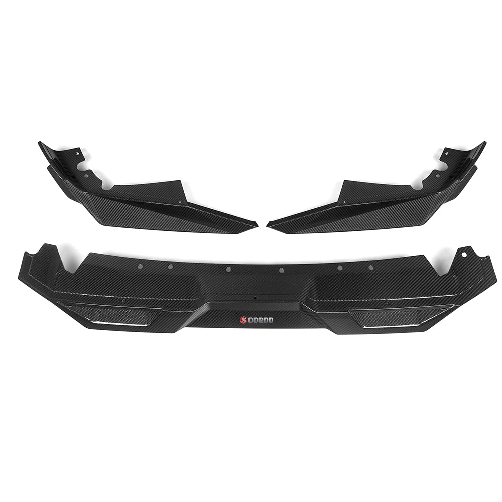 Sooqoo Pre Pregged Dry Carbon Fiber Front Lip for BMW X5M F95 LCI