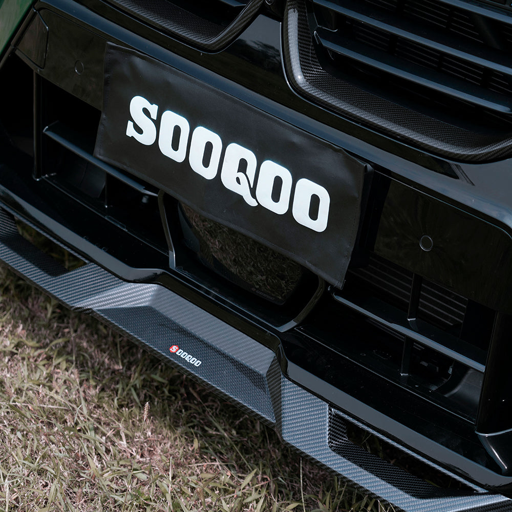 Sooqoo Pre Pregged Dry Carbon Fiber Front Lip for BMW X5M F95 LCI