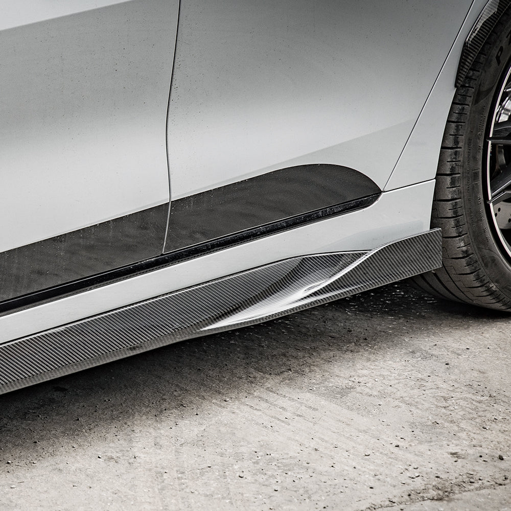 Sooqoo Pre Pregged Dry Carbon Fiber Side Skirt for BMW i4 Series G26 2021+
