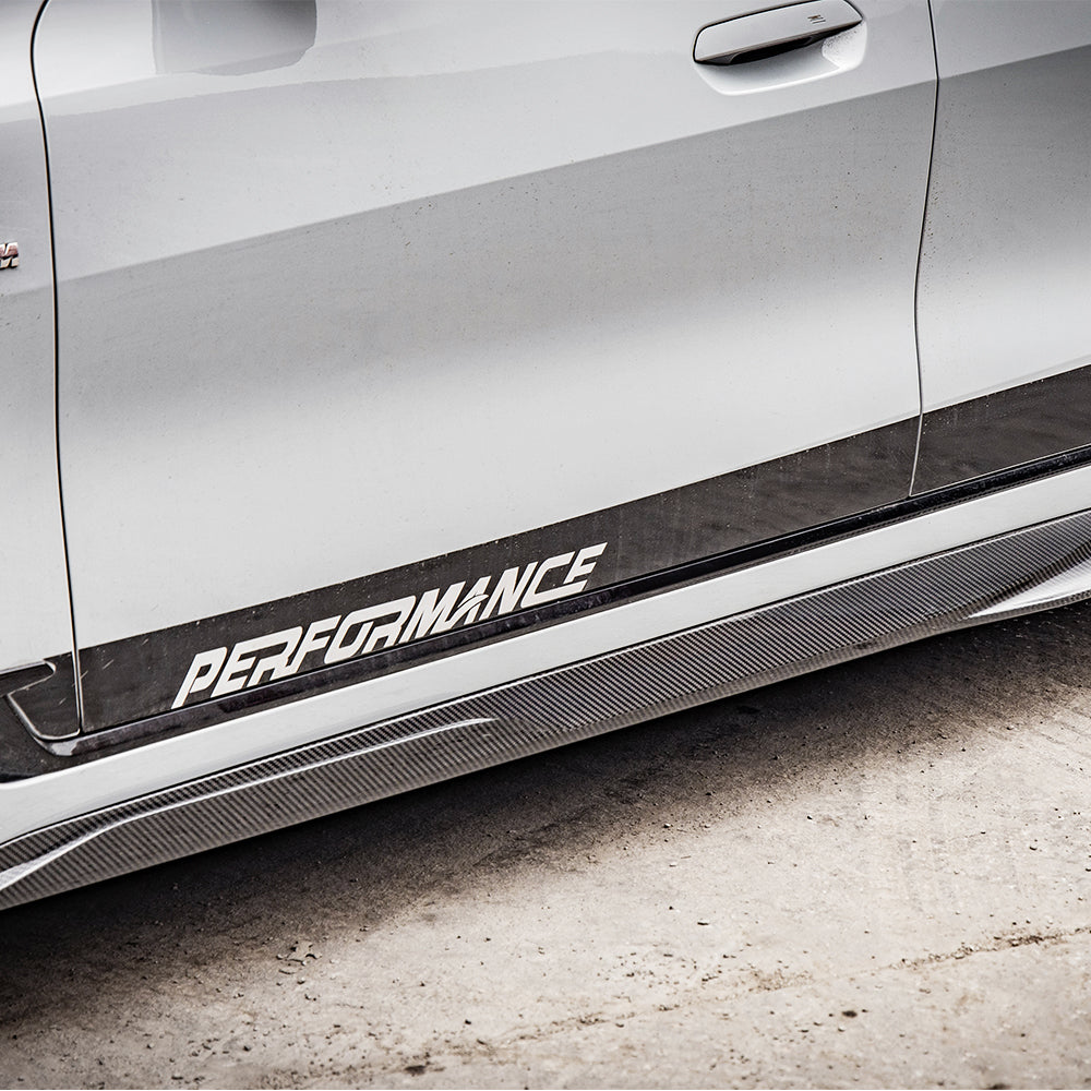 Sooqoo Pre Pregged Dry Carbon Fiber Side Skirt for BMW i4 Series G26 2021+