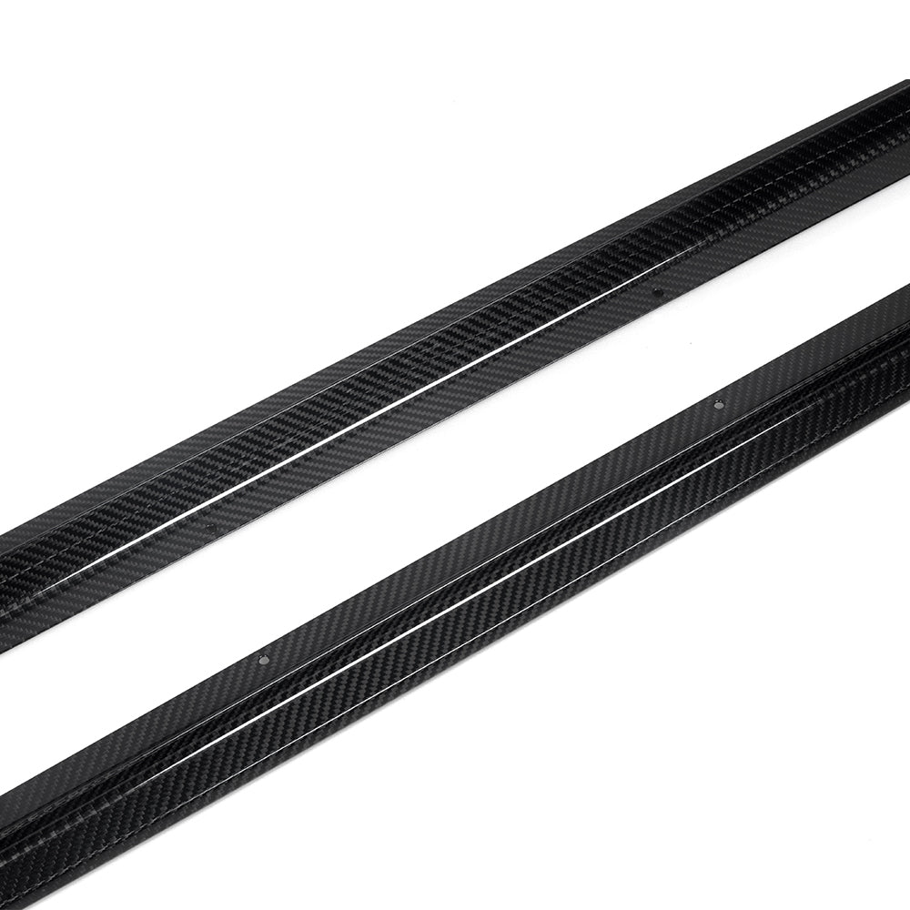 Sooqoo Style Pre Pregged Dry Carbon Fiber Side Skirts for BMW 2 Series G42 2022+