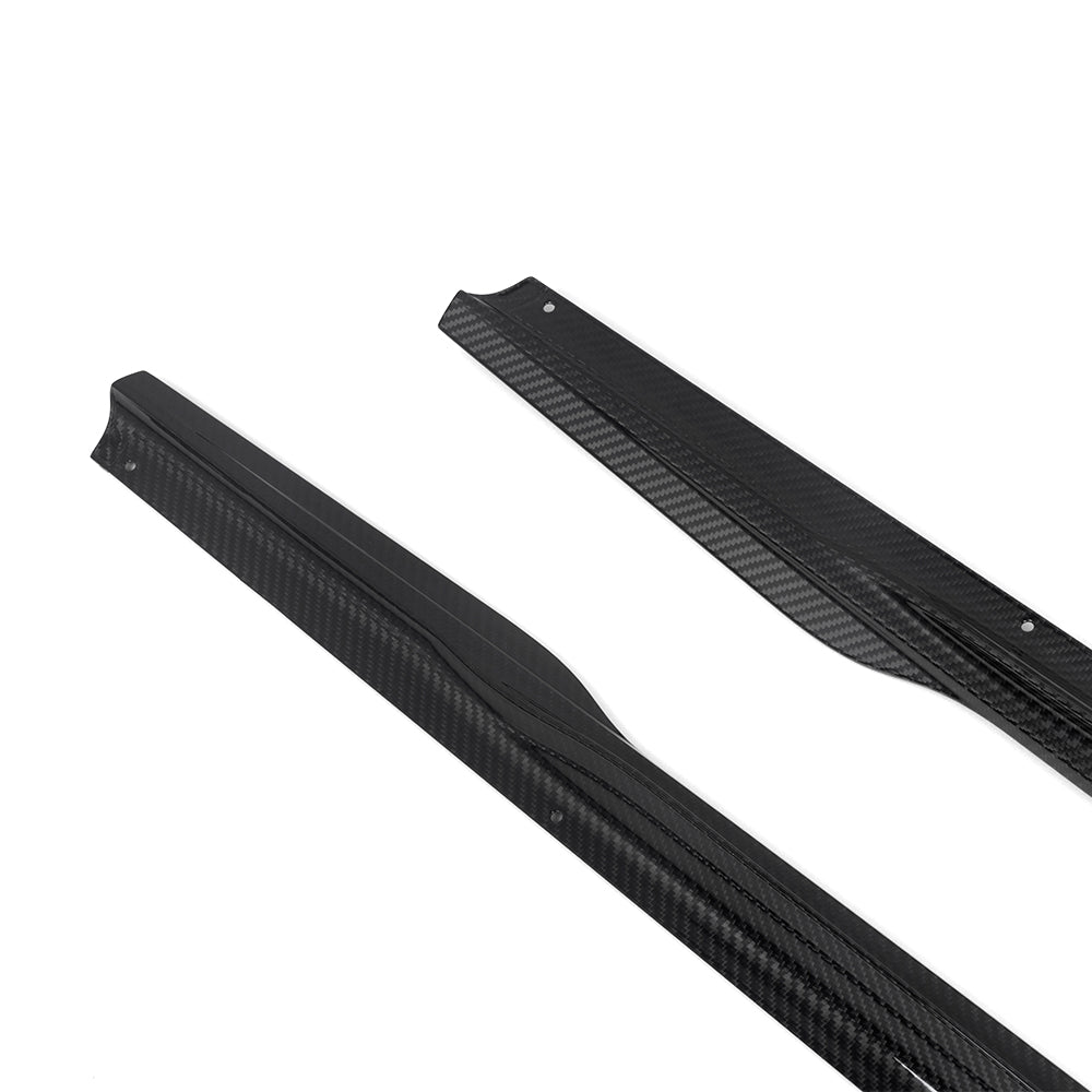 Sooqoo Style Pre Pregged Dry Carbon Fiber Side Skirts for BMW 2 Series G42 2022+
