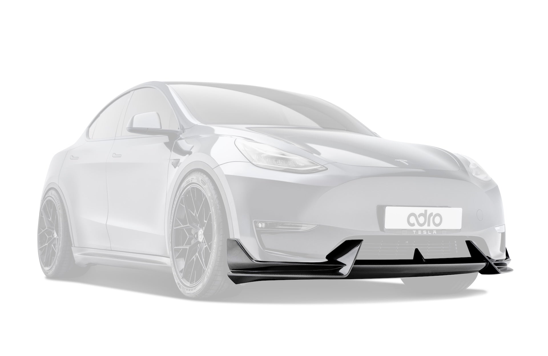 Tesla Model Y V1 Dry Carbon Fiber Front Lip 2022-2024
