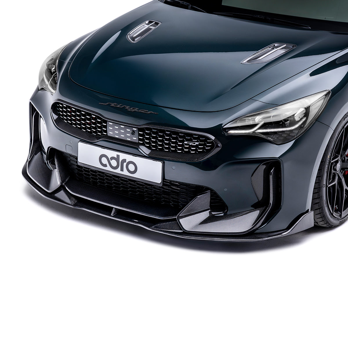 Kia Stinger Carbon Fiber Front Lip V3 2018-2023