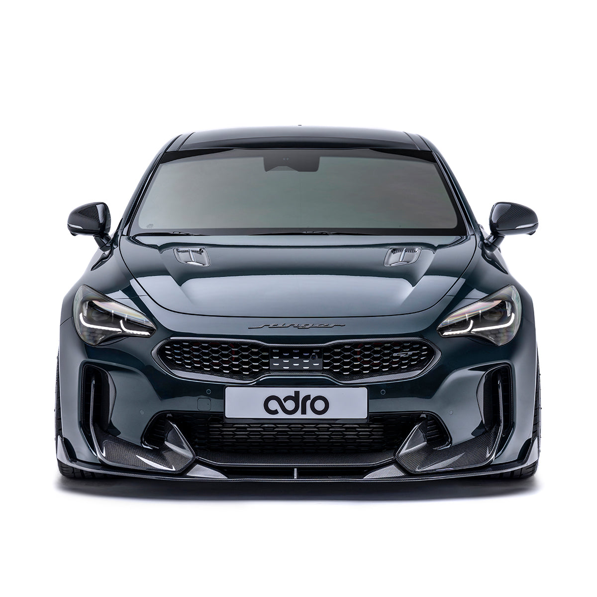 Kia Stinger Carbon Fiber Front Lip V3 2018-2023