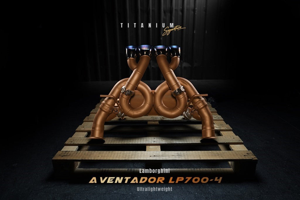 Valvetronic Exhaust System for Lamborghini Aventador F1 High Pitch Version Titanium Signature Series LP700-4 11+
