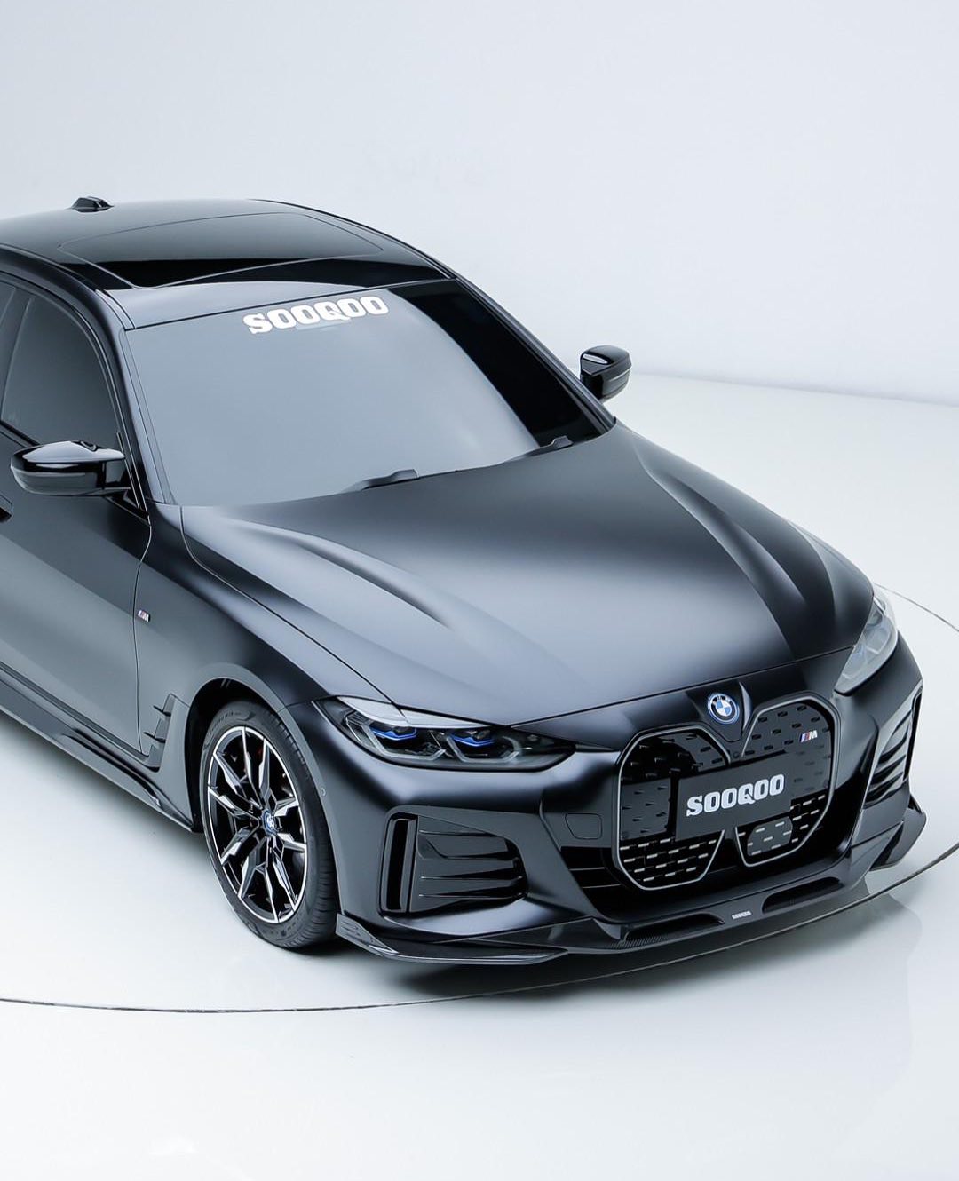 Sooqoo Pre Pregged Dry Carbon Fiber Front Lip for BMW 4 Series G26 2021+