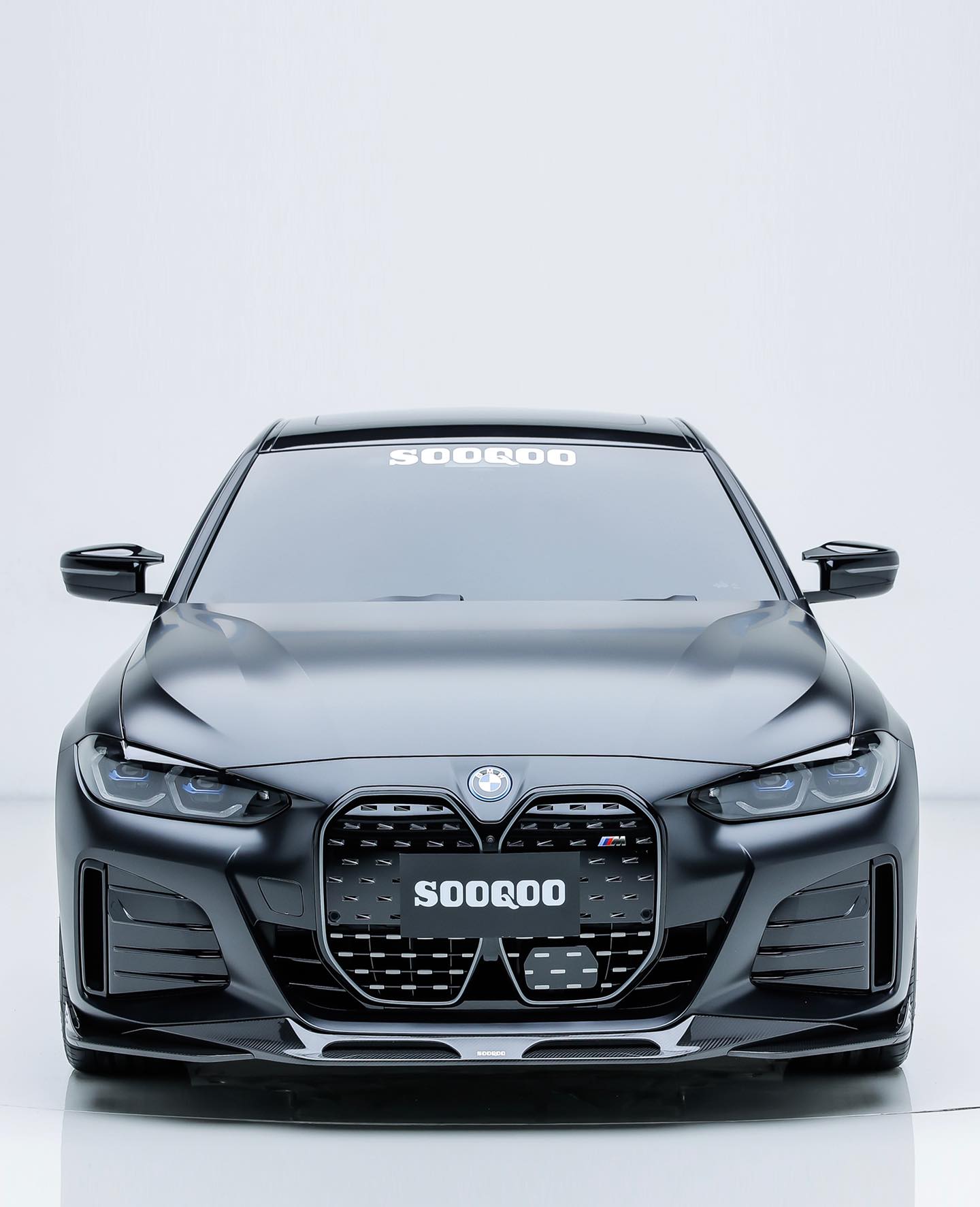 Sooqoo Pre Pregged Dry Carbon Fiber Front Lip for BMW 4 Series G26 2021+