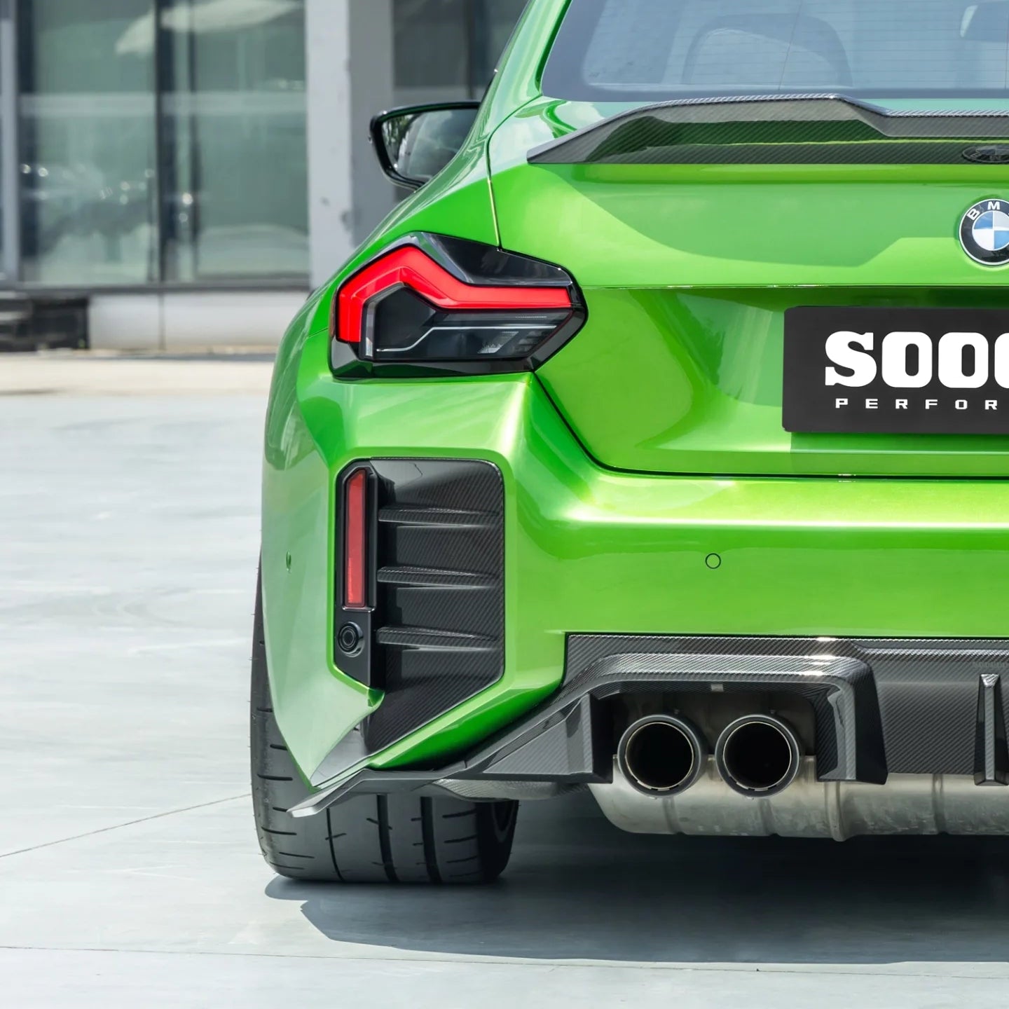 Sooqoo Pre Pregged Dry Carbon Fiber Rear Diffuser Type B for BMW M2 G87 2023+