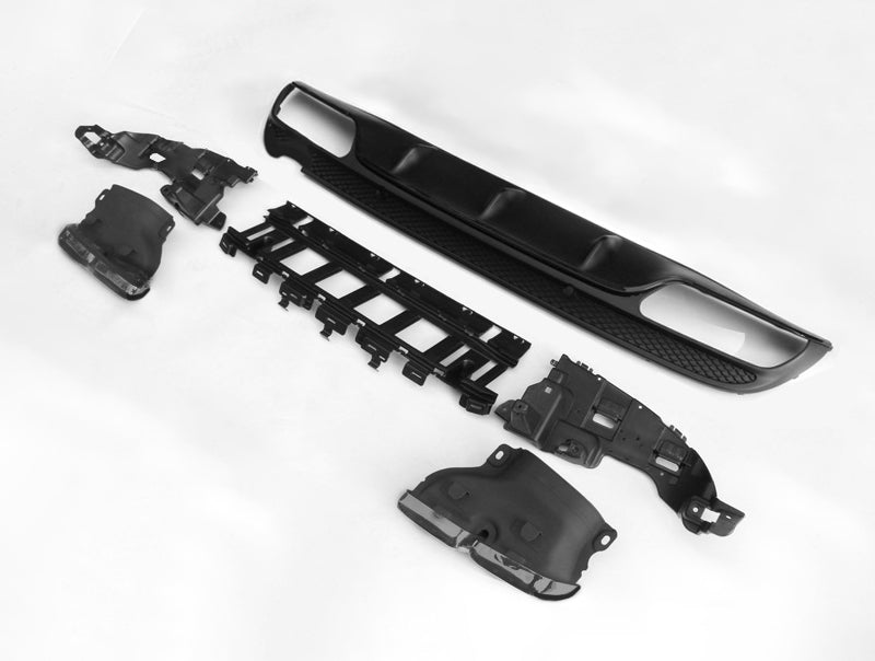 AMG Style Rear Diffuser & Exhaust Tips for Mercedes-Benz C Class W205 Sedan / S205 Wagon 2015-2018