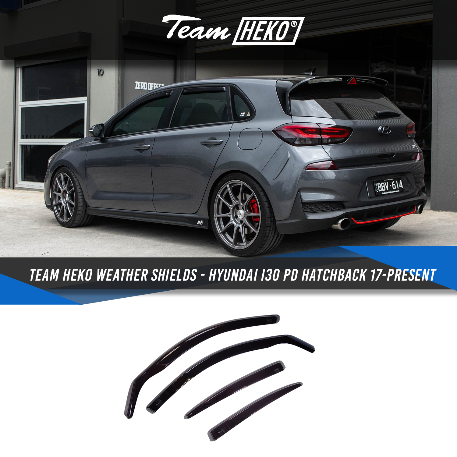 Team Heko OEMQuality Wind Deflectors for Various Makes & Models