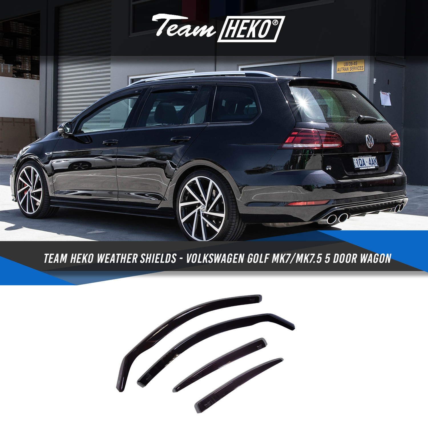 Slim-line Weather Shields - Volkswagen Golf MK7/MK7.5 5 Door Wagon 13-20