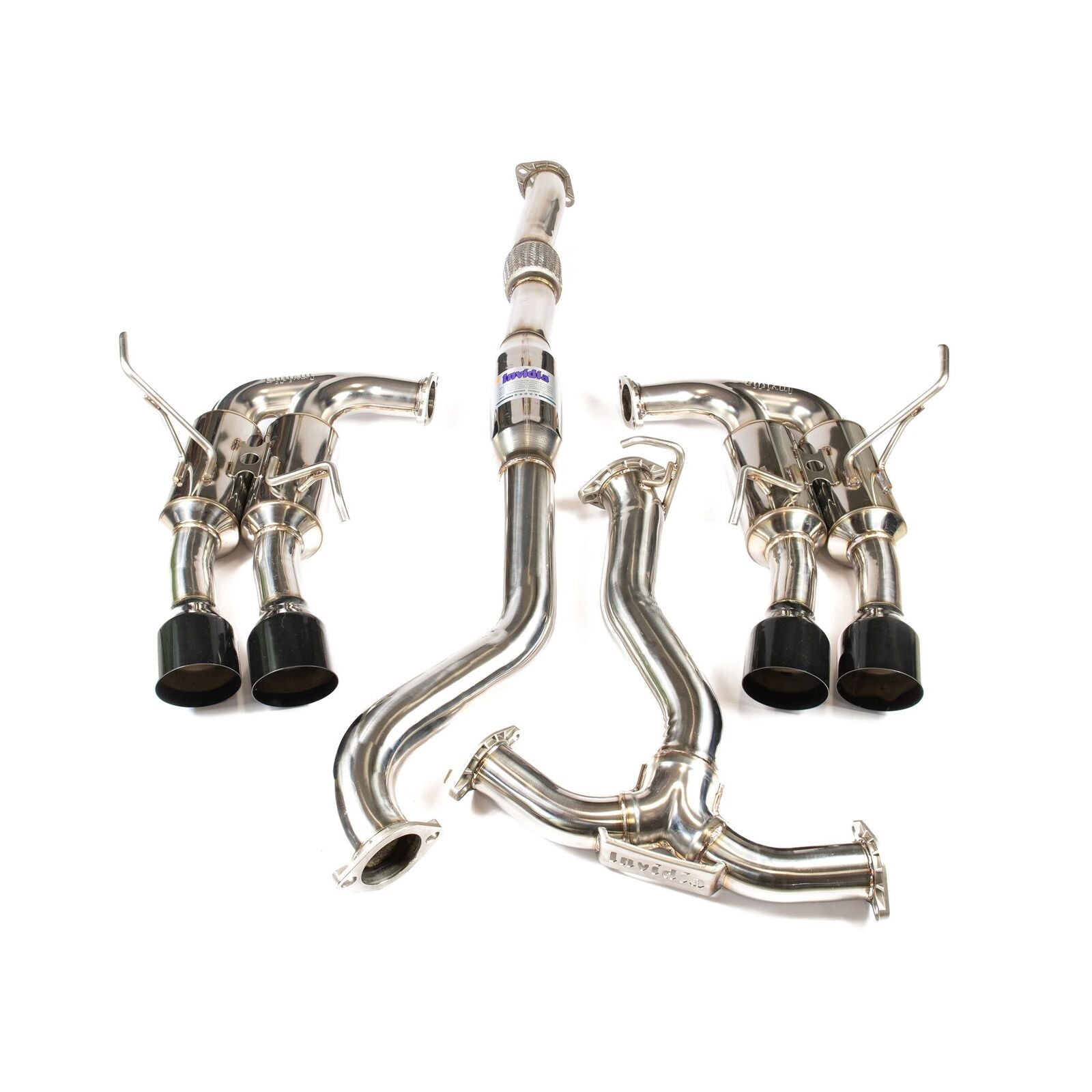Invidia R400 Cat Back Exhaust w/Black Tips - Subaru WRX/STI 11-21