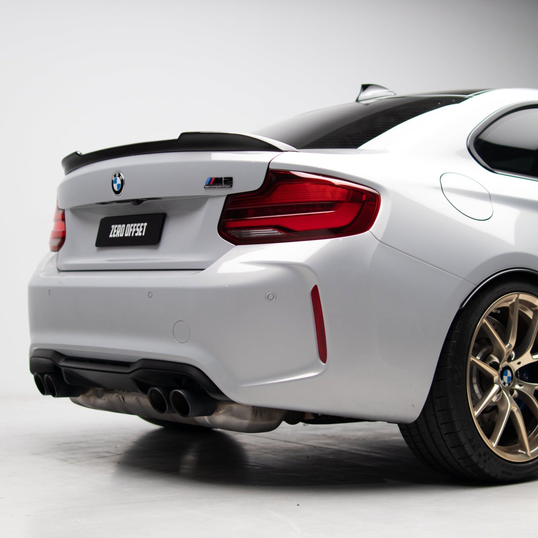 CS Style Pre Pregged Dry Carbon Fiber Trunk Lid Spoiler for BMW 2 Series M2 F22 F87 2014-2021