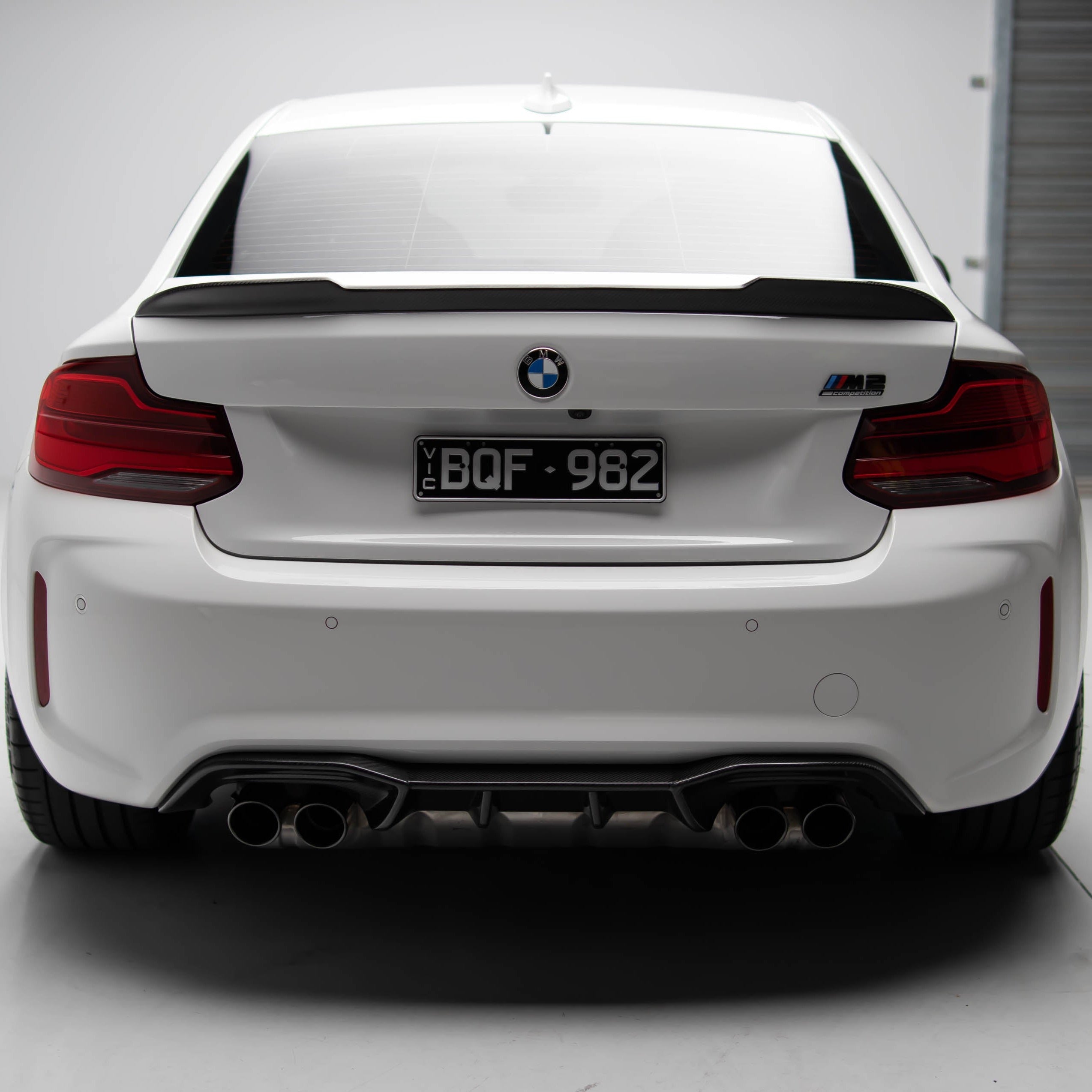 CS Style Pre Pregged Dry Carbon Fiber Trunk Lid Spoiler for BMW 2 Series M2 F22 F87 2014-2021