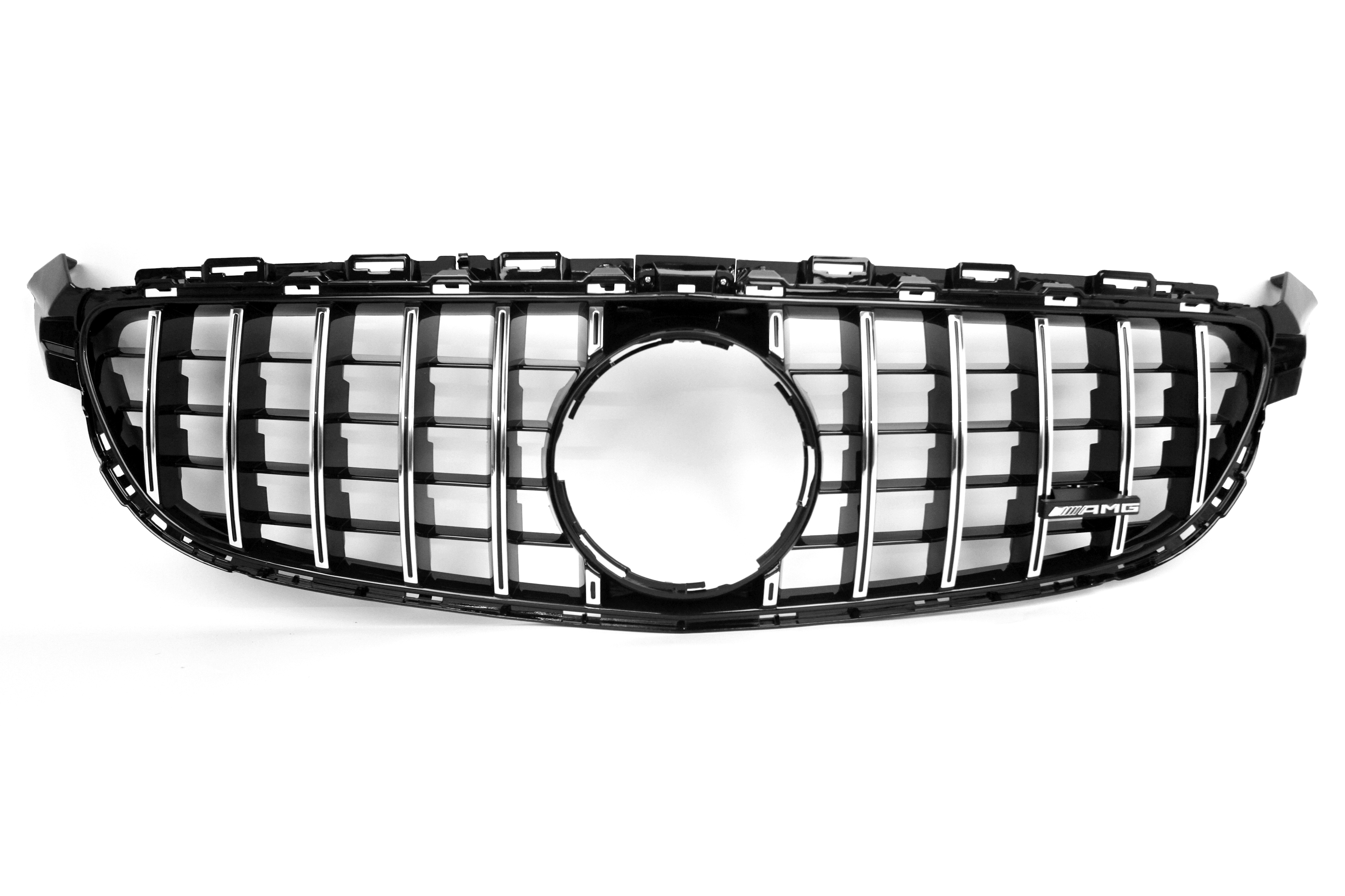 AMG Panamericana Style Grille for Mercedes-Benz C63 C205/W205 - Silver 2015-2018