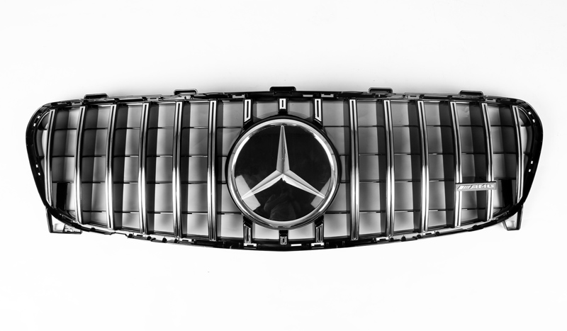 AMG Panamericana Style Grille for Mercedes-Benz GLA X156 - Silver 2017-2019